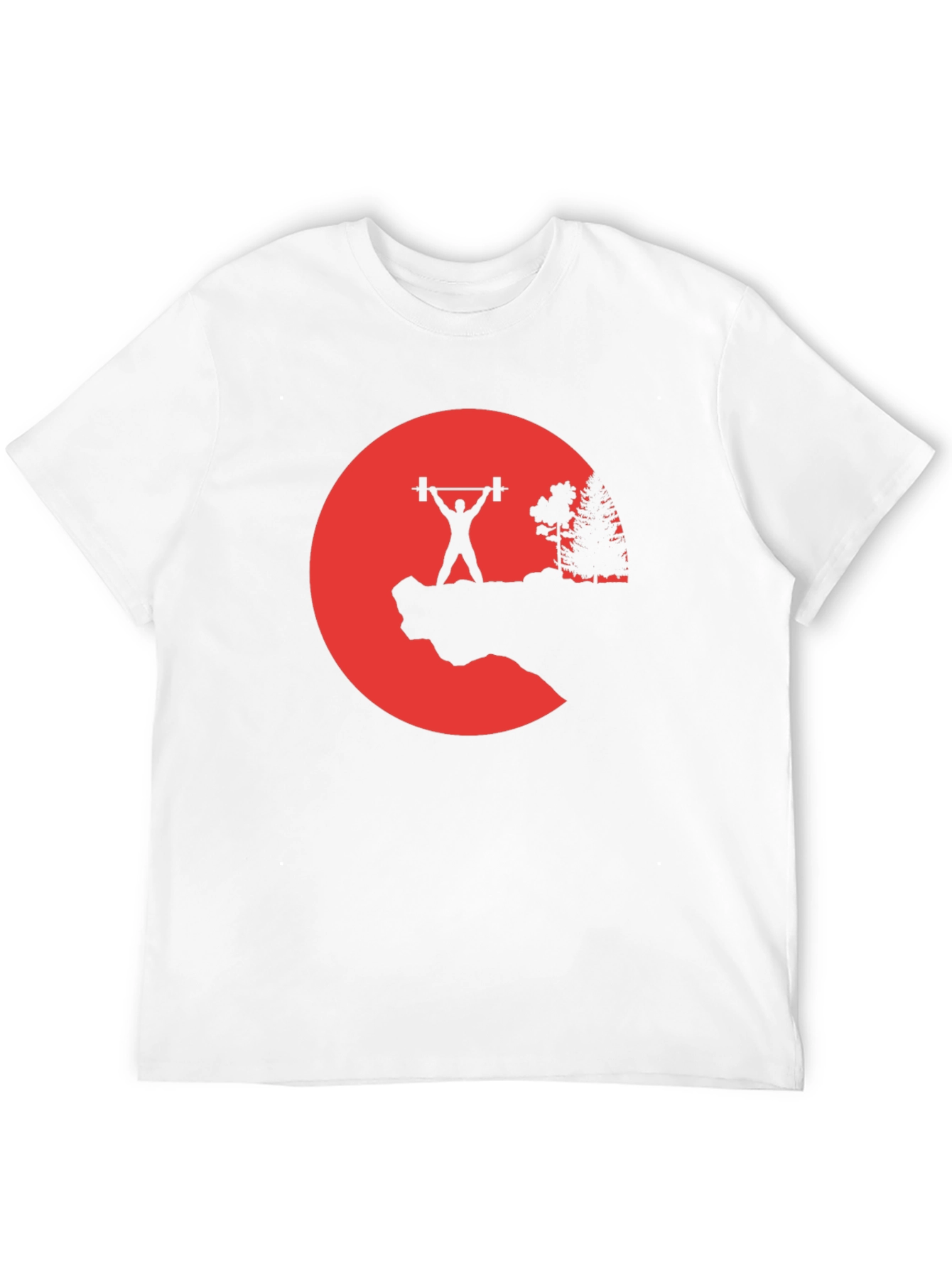 Weightlifting Silhouette Graphic T-Shirt