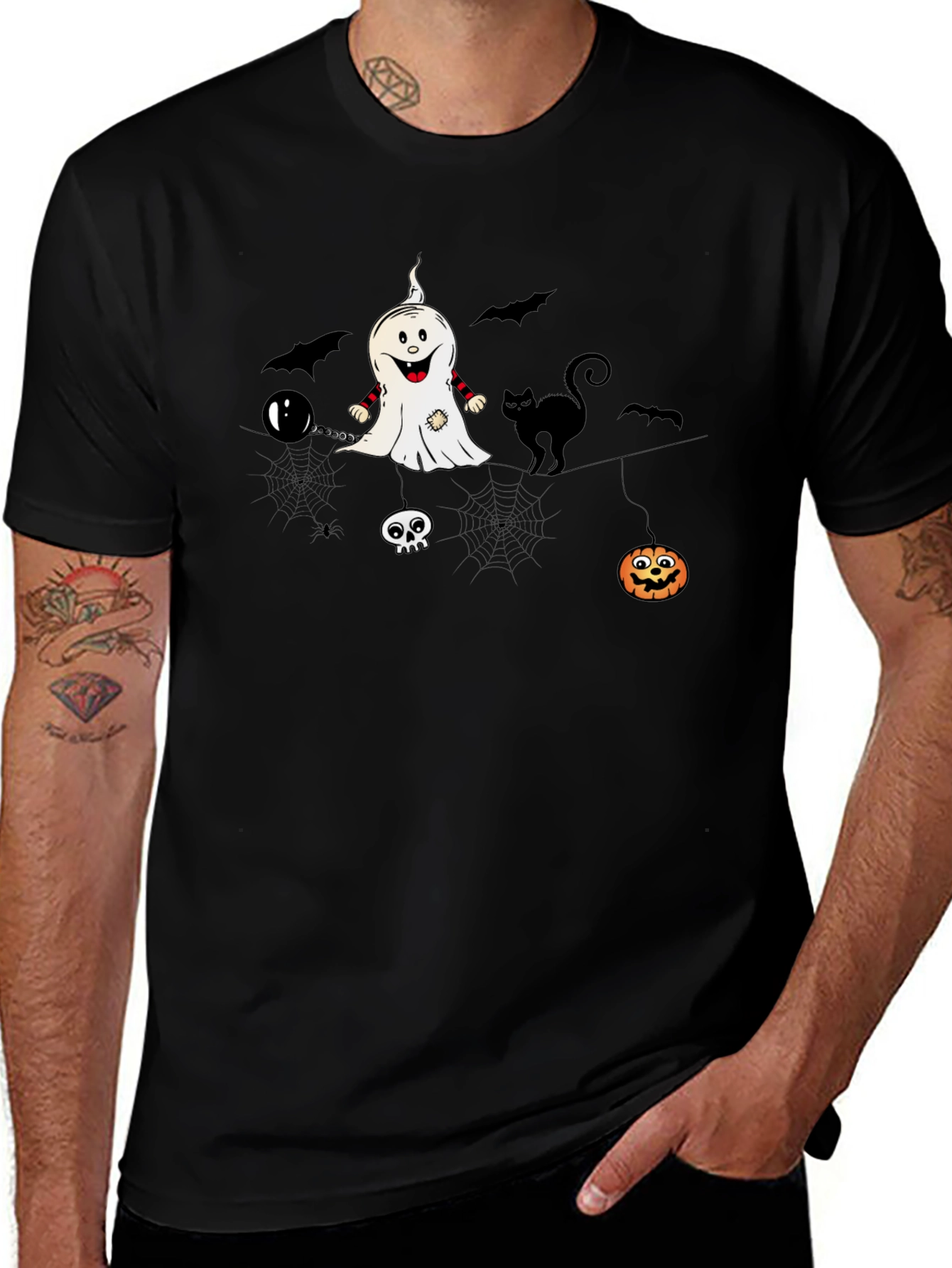 Halloween Graphic Print T-Shirt