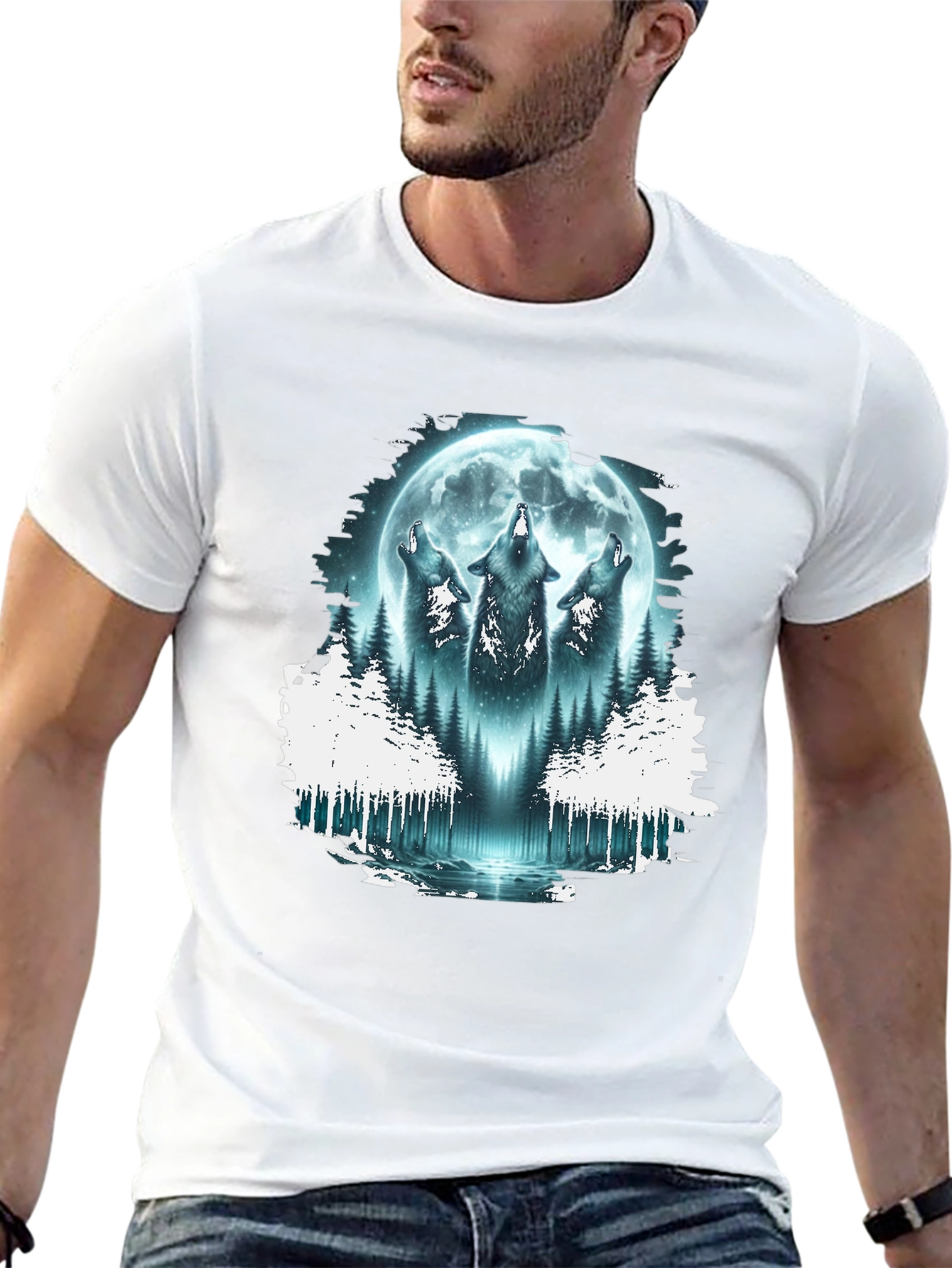 Wolf Moon Forest T-Shirt