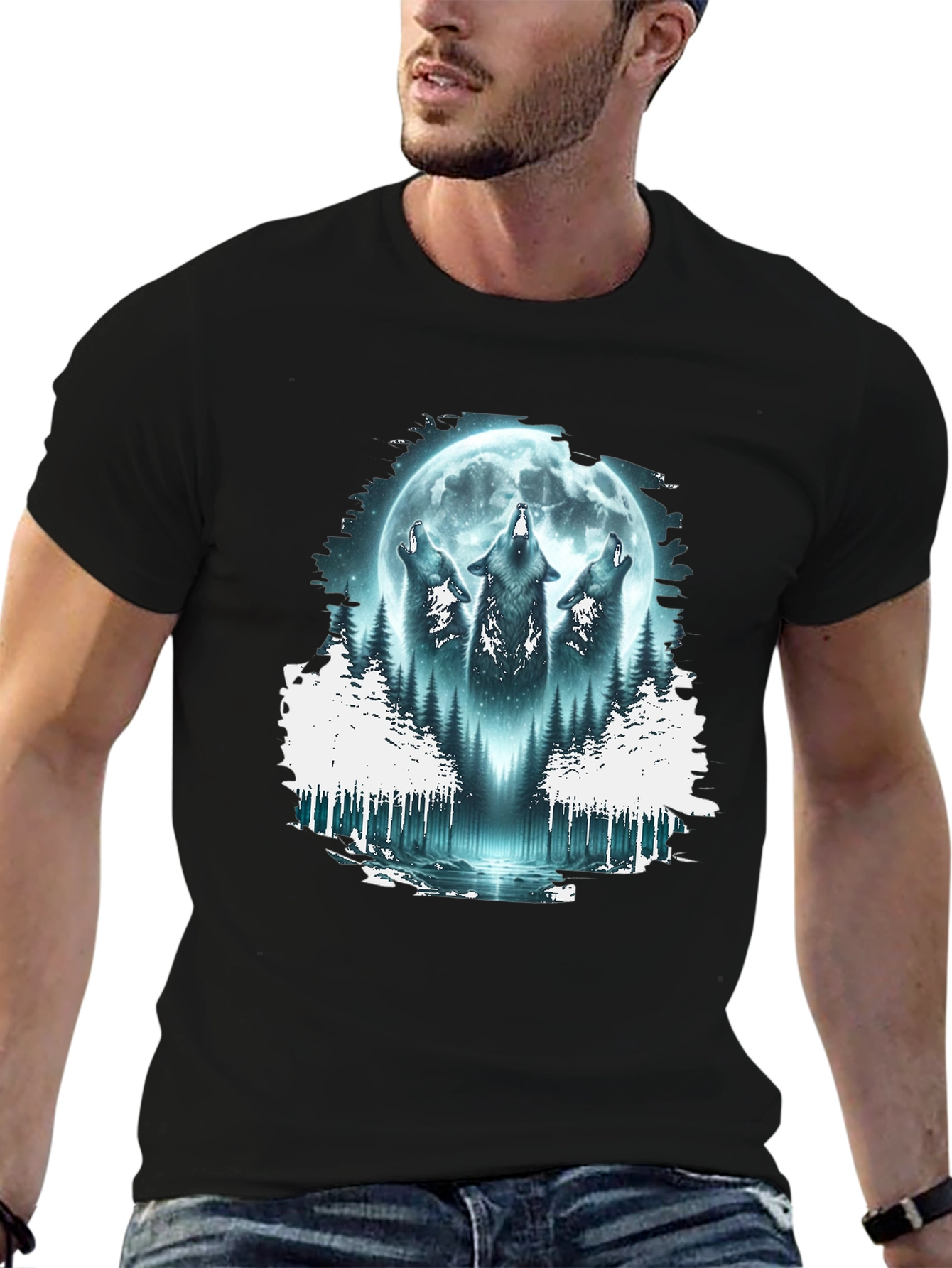 Wolf Moon Forest T-Shirt