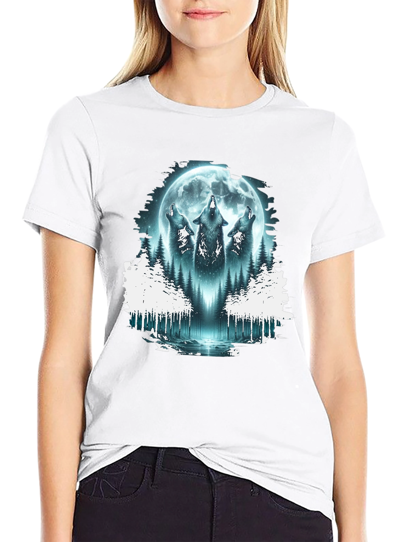 Wolf Moon Forest T-Shirt
