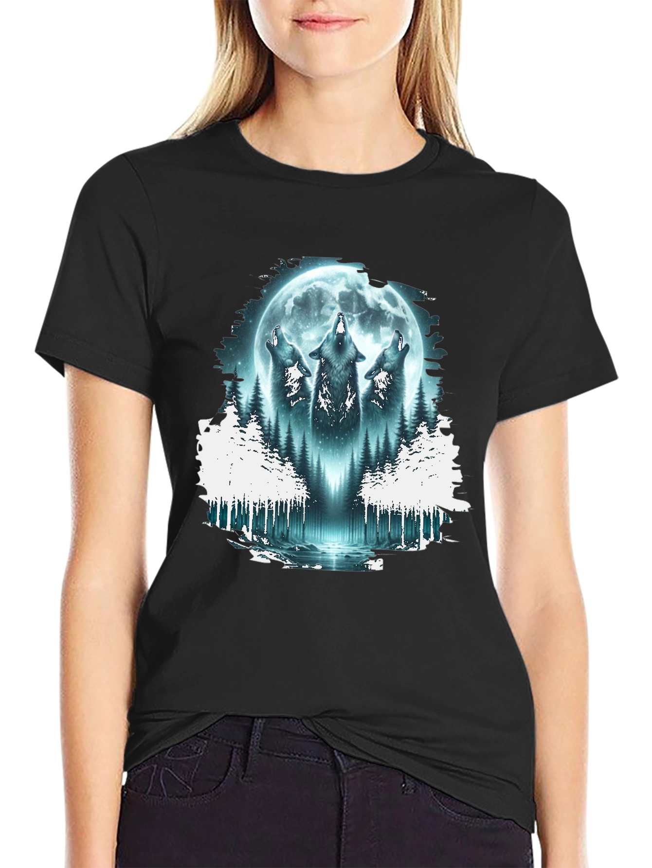 Wolf Moon Forest T-Shirt