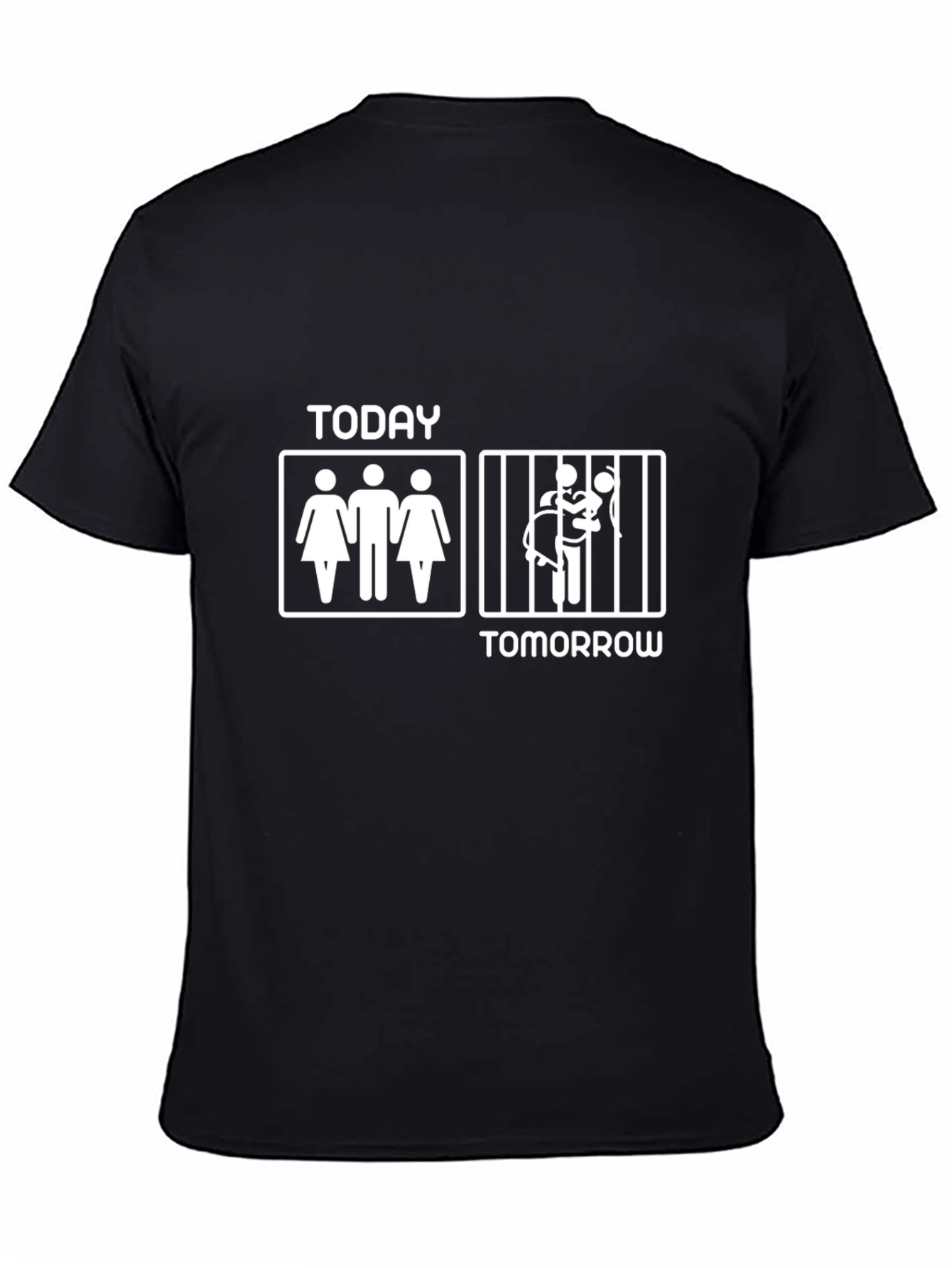 Humorous Today Tomorrow Graphic T-Shirt