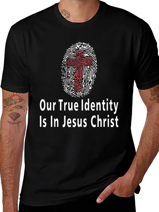 True Identity Jesus Christ Graphic T-Shirt