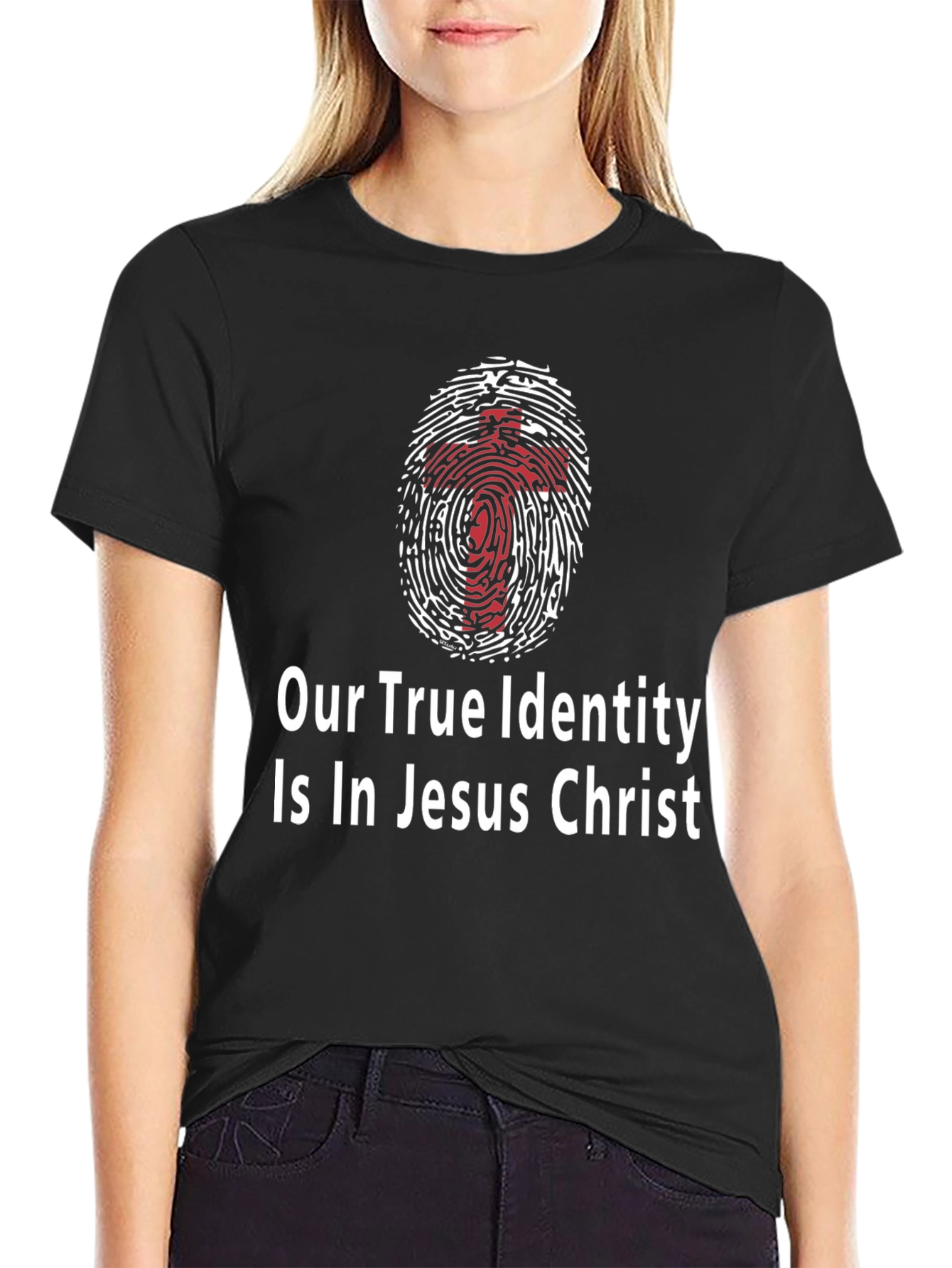 True Identity Jesus Christ Graphic T-Shirt