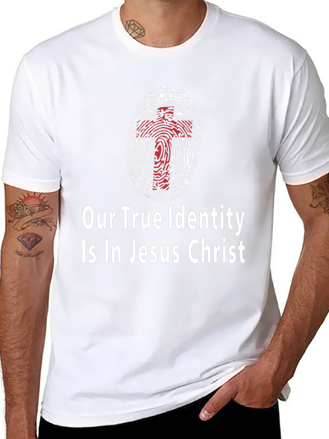 True Identity Jesus Christ Graphic T-Shirt