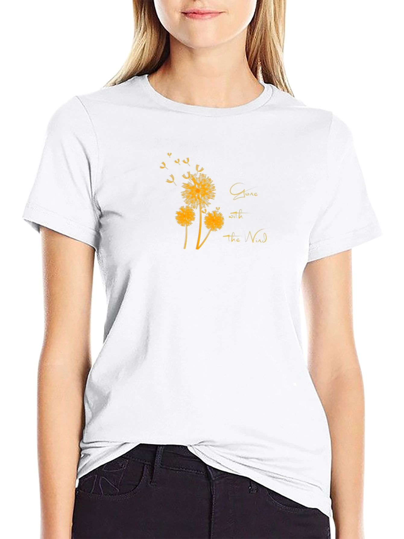 Gone With the Wind Dandelion Print T-Shirt