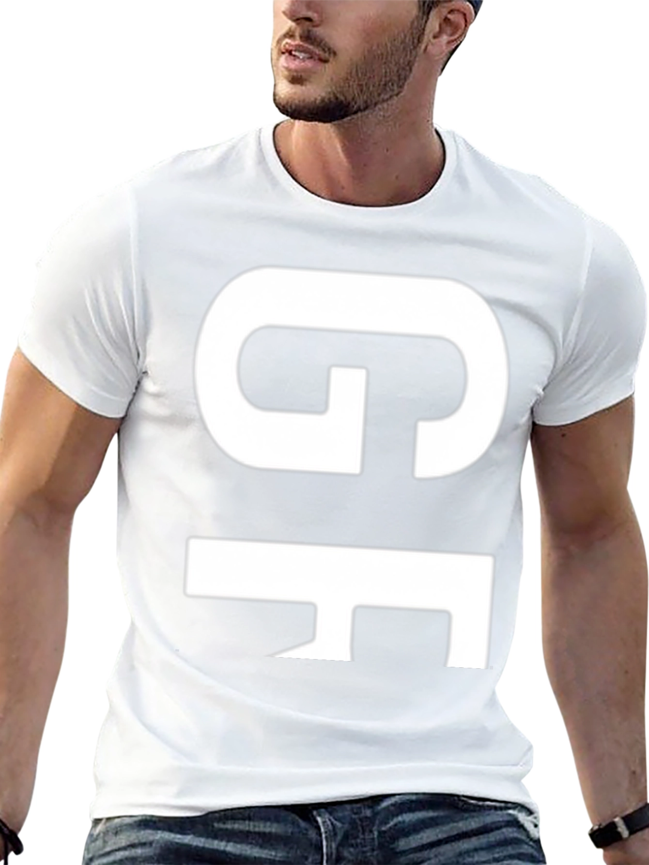 GF Bold Graphic T-Shirt - Black Cotton Blend