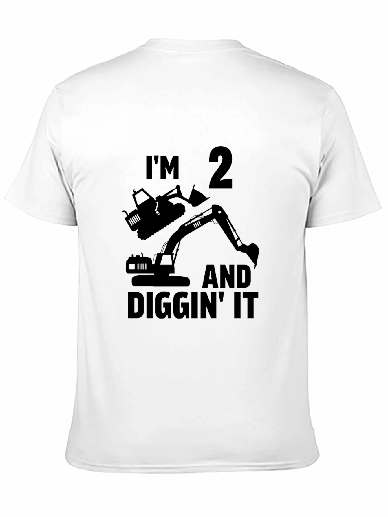 Im 2 and Diggin It Black T-Shirt