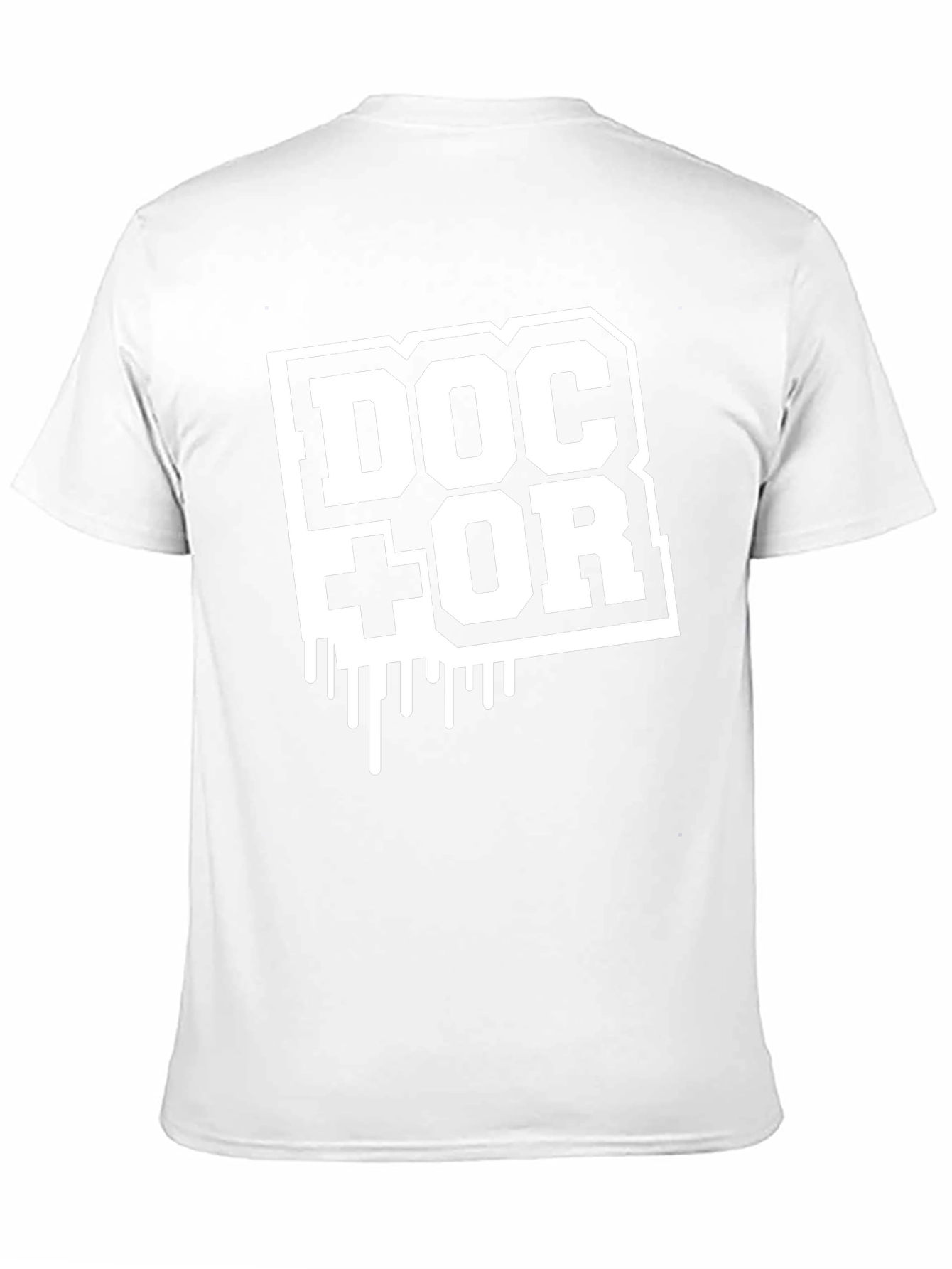 Doctor Graphic Print Tee - Trendy Black T-Shirt