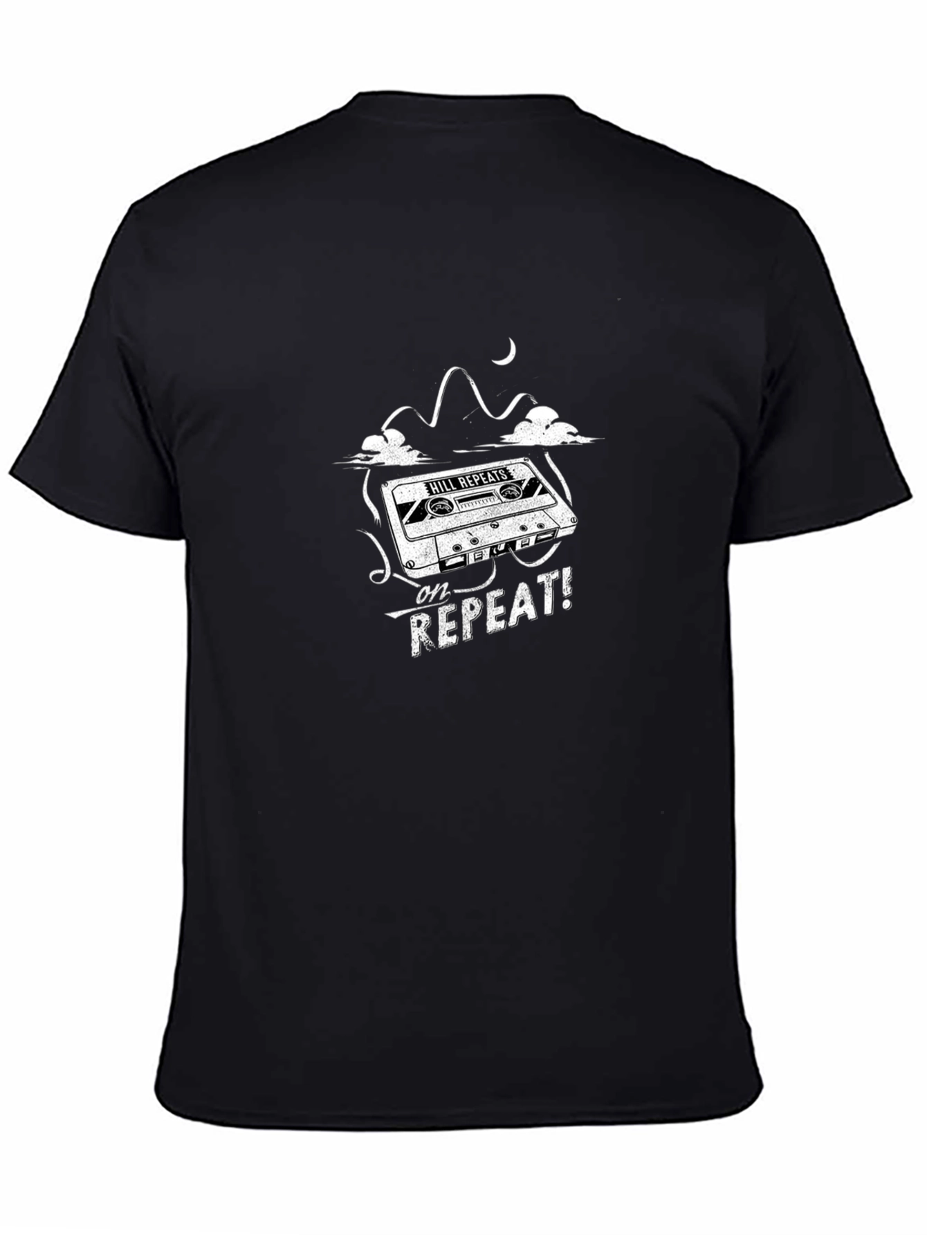 Hill Repeats Cassette Graphic Tee - Black