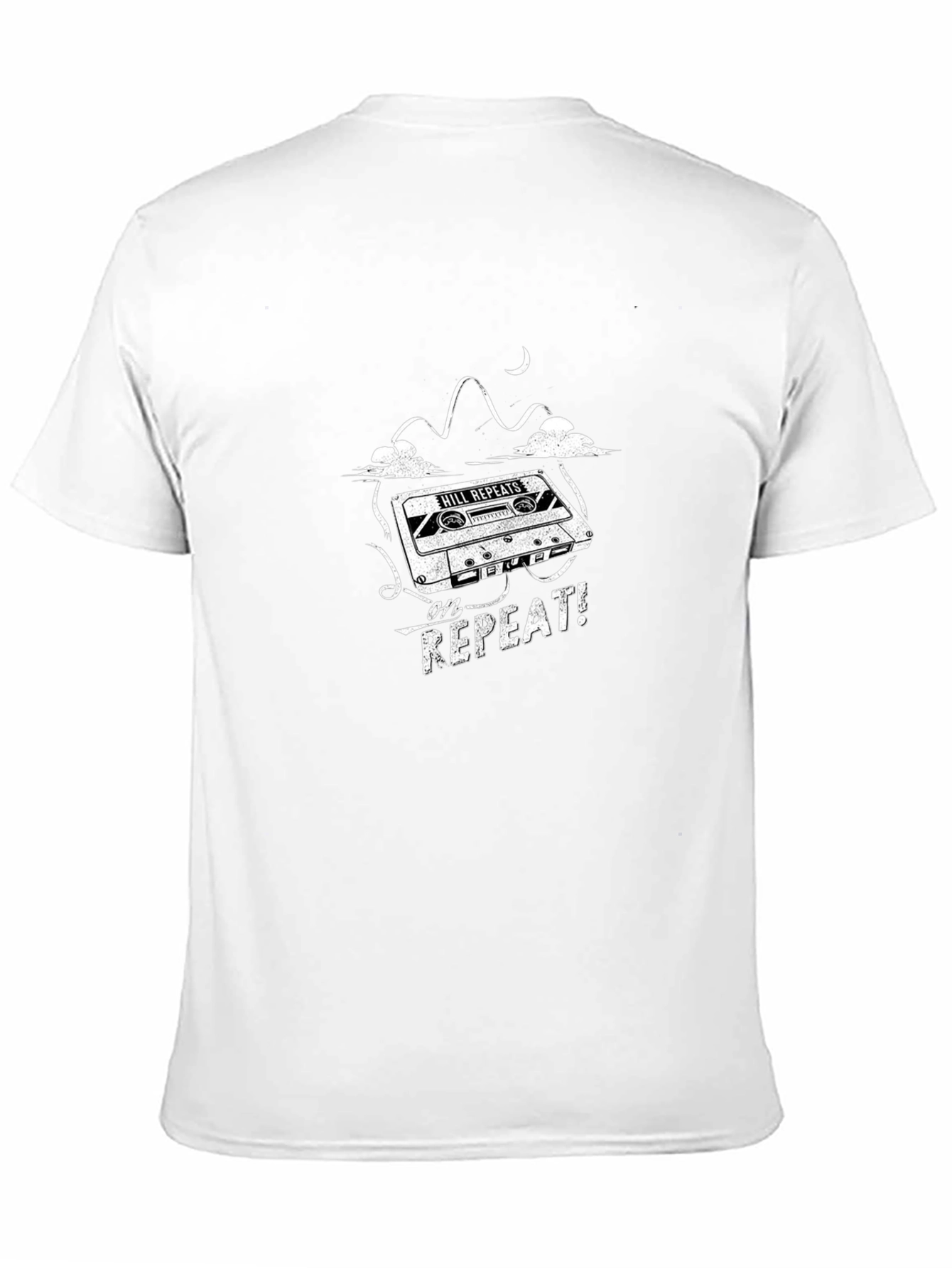 Hill Repeats Cassette Graphic Tee - Black