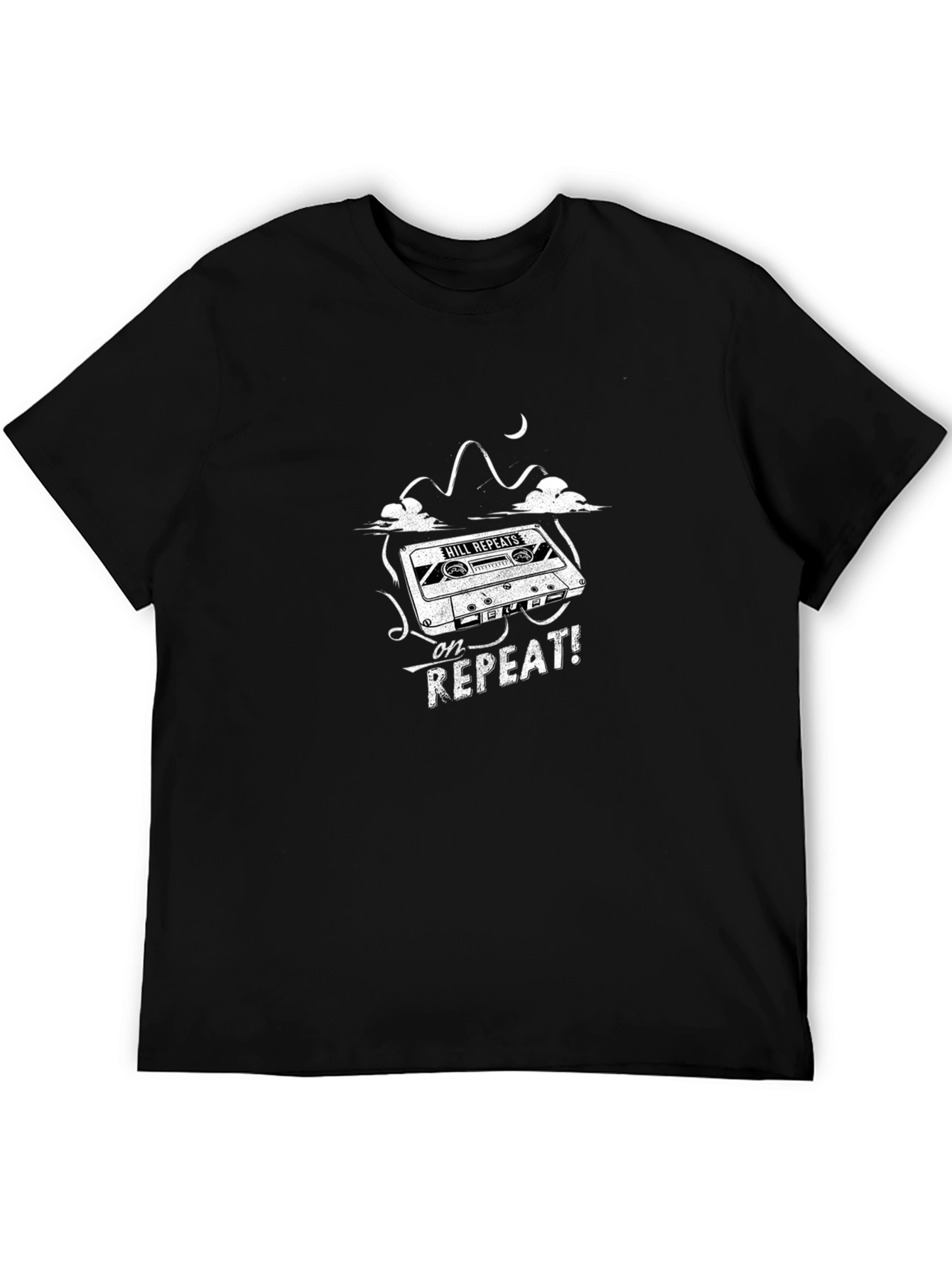 Hill Repeats Cassette Graphic Tee - Black