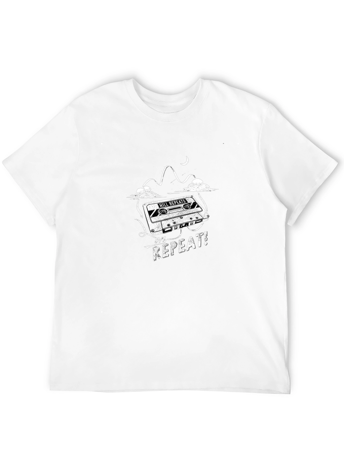 Hill Repeats Cassette Graphic Tee - Black