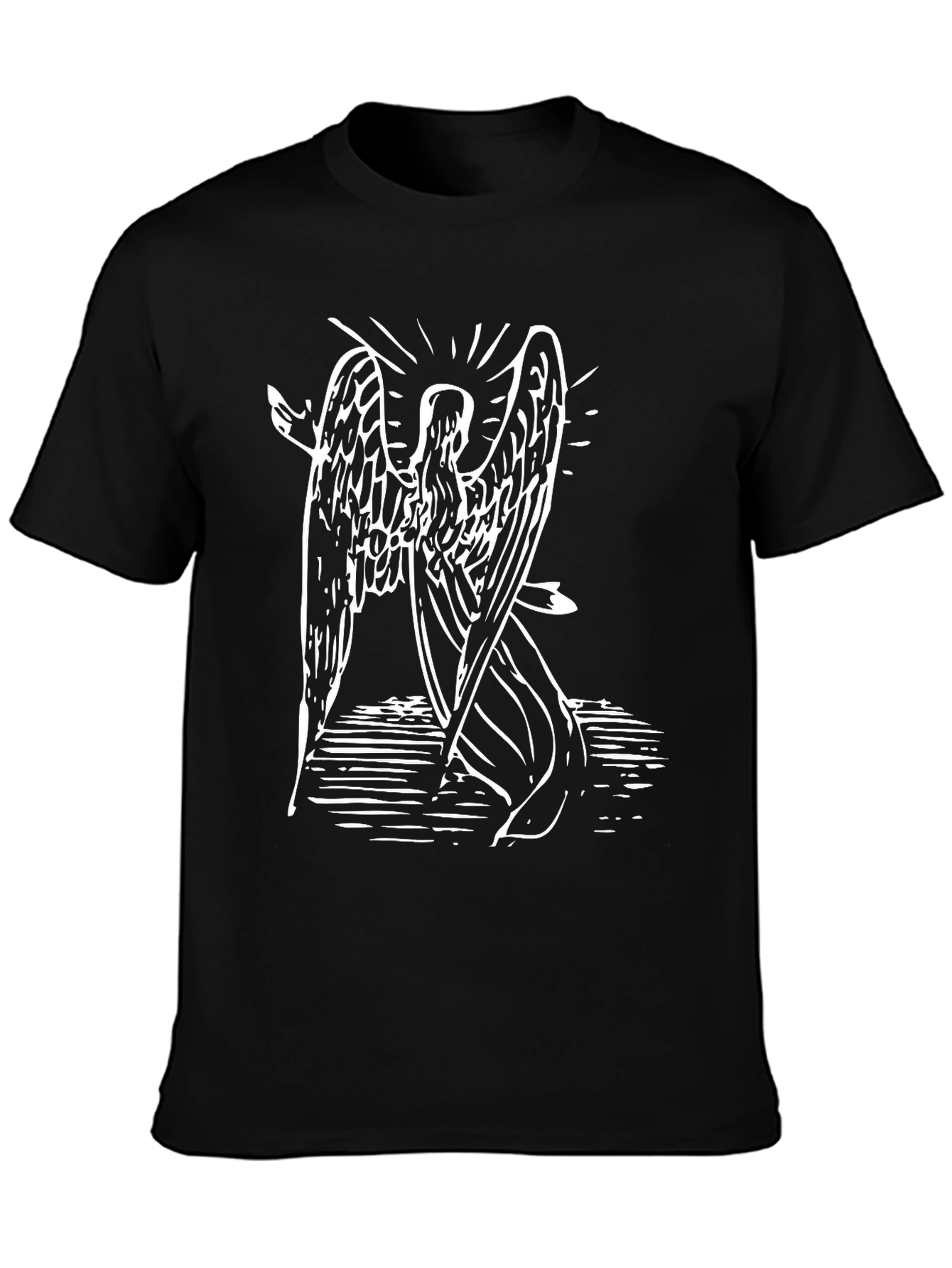 Angel Graphic Black T-Shirt