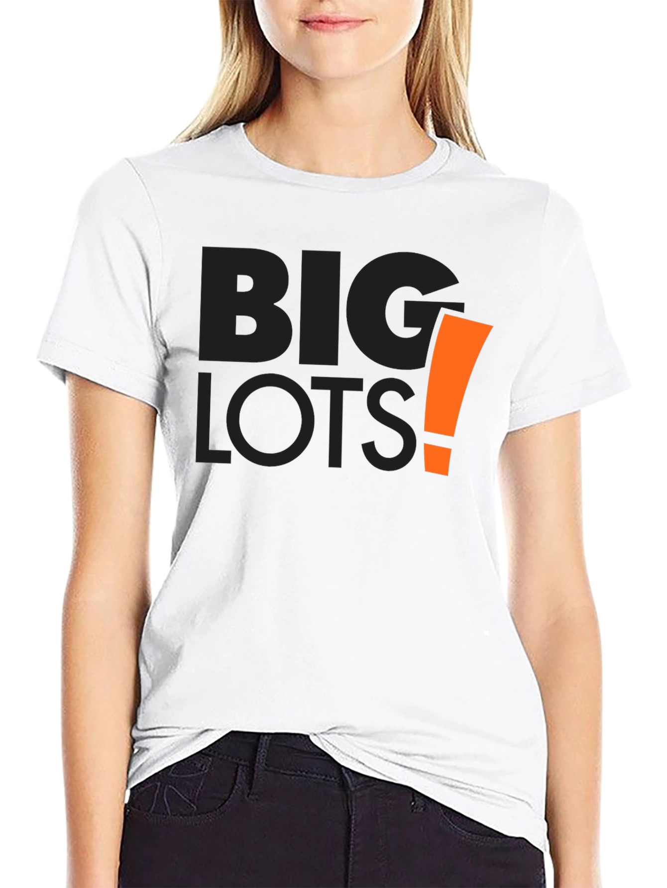 Big Lots Graphic Tee - Black Cotton Casual Shirt