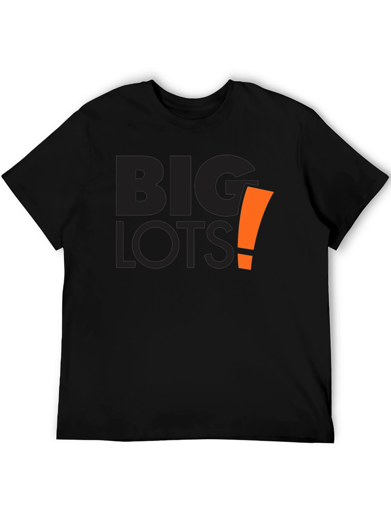 Big Lots Graphic Tee - Black Cotton Casual Shirt