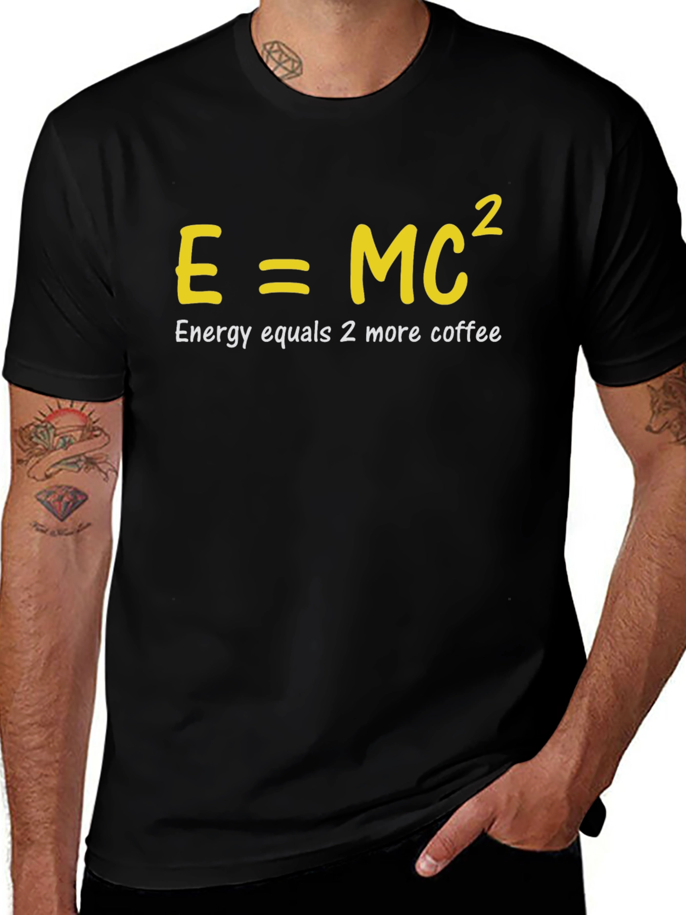 E=MC² Coffee T-Shirt - Science Lovers Tee