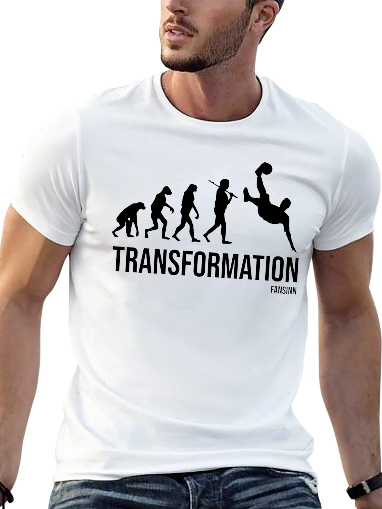 Evolution Soccer T-Shirt - Transformation Graphic Tee