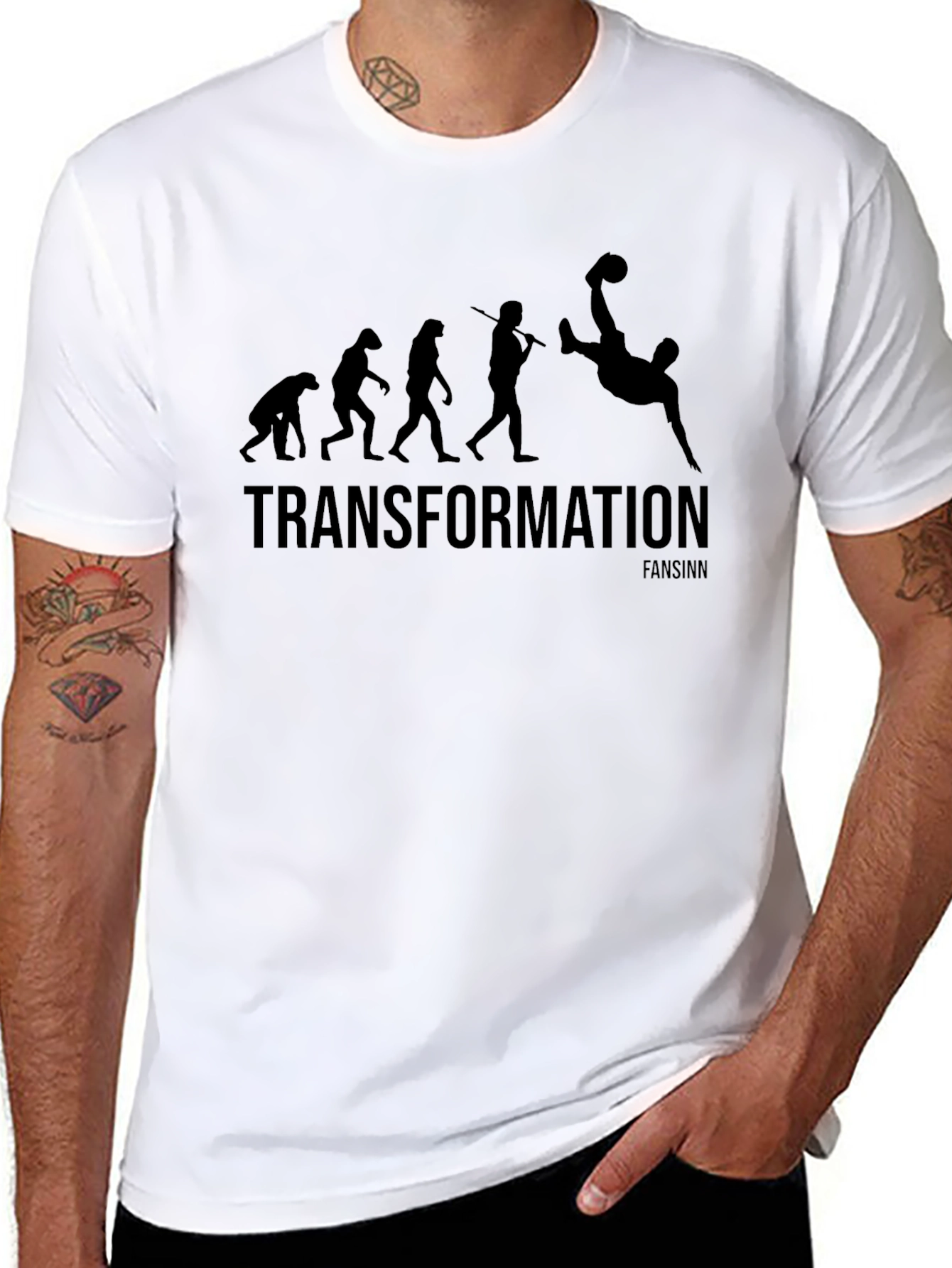 Evolution Soccer T-Shirt - Transformation Graphic Tee