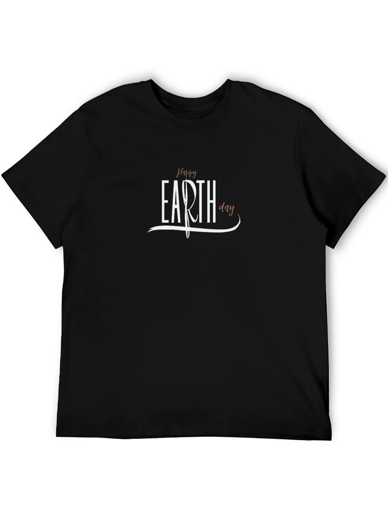 Happy Earth Day Black T-Shirt