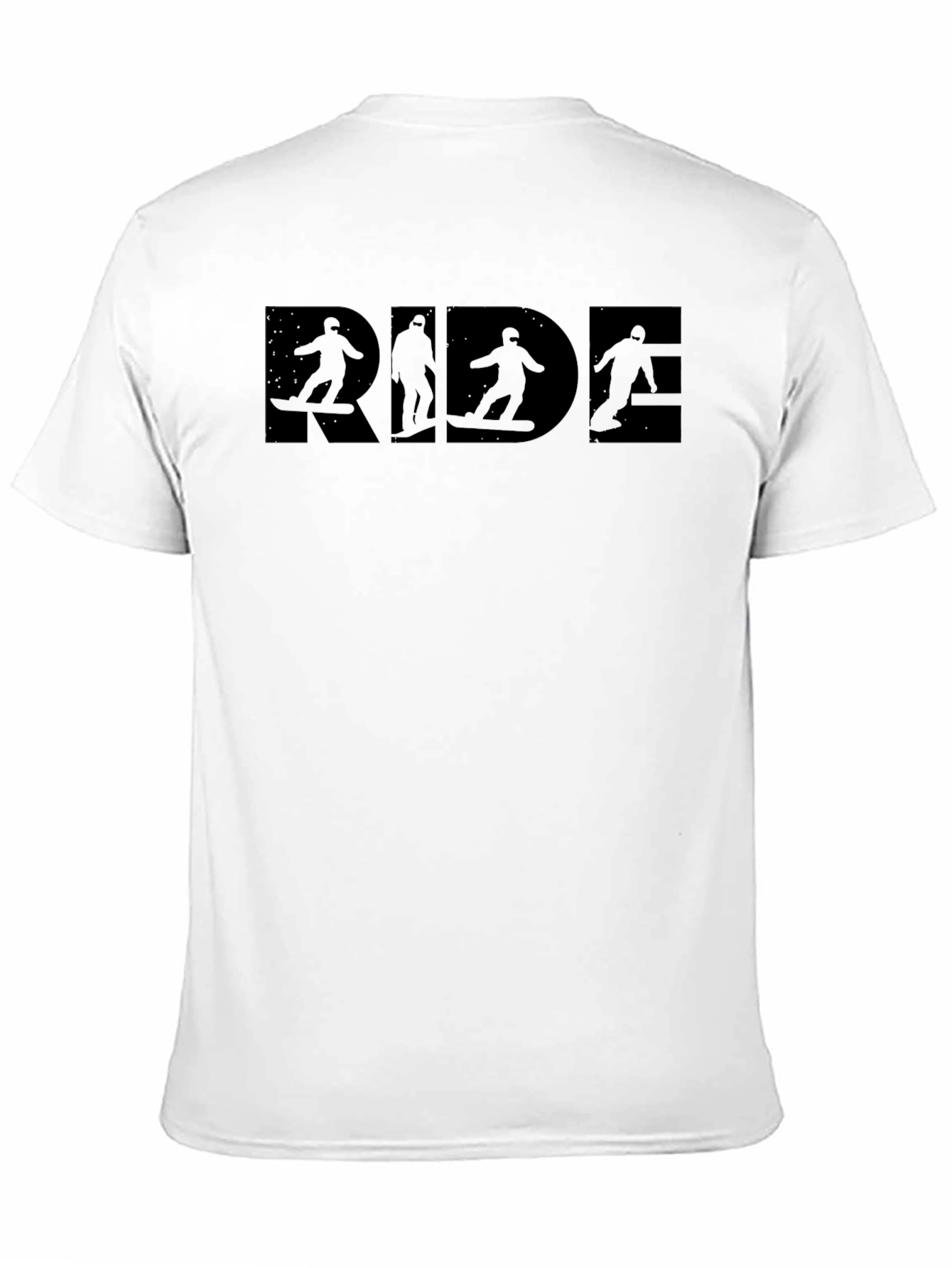 RIDE Graphic Black T-Shirt - Snowboarder Design