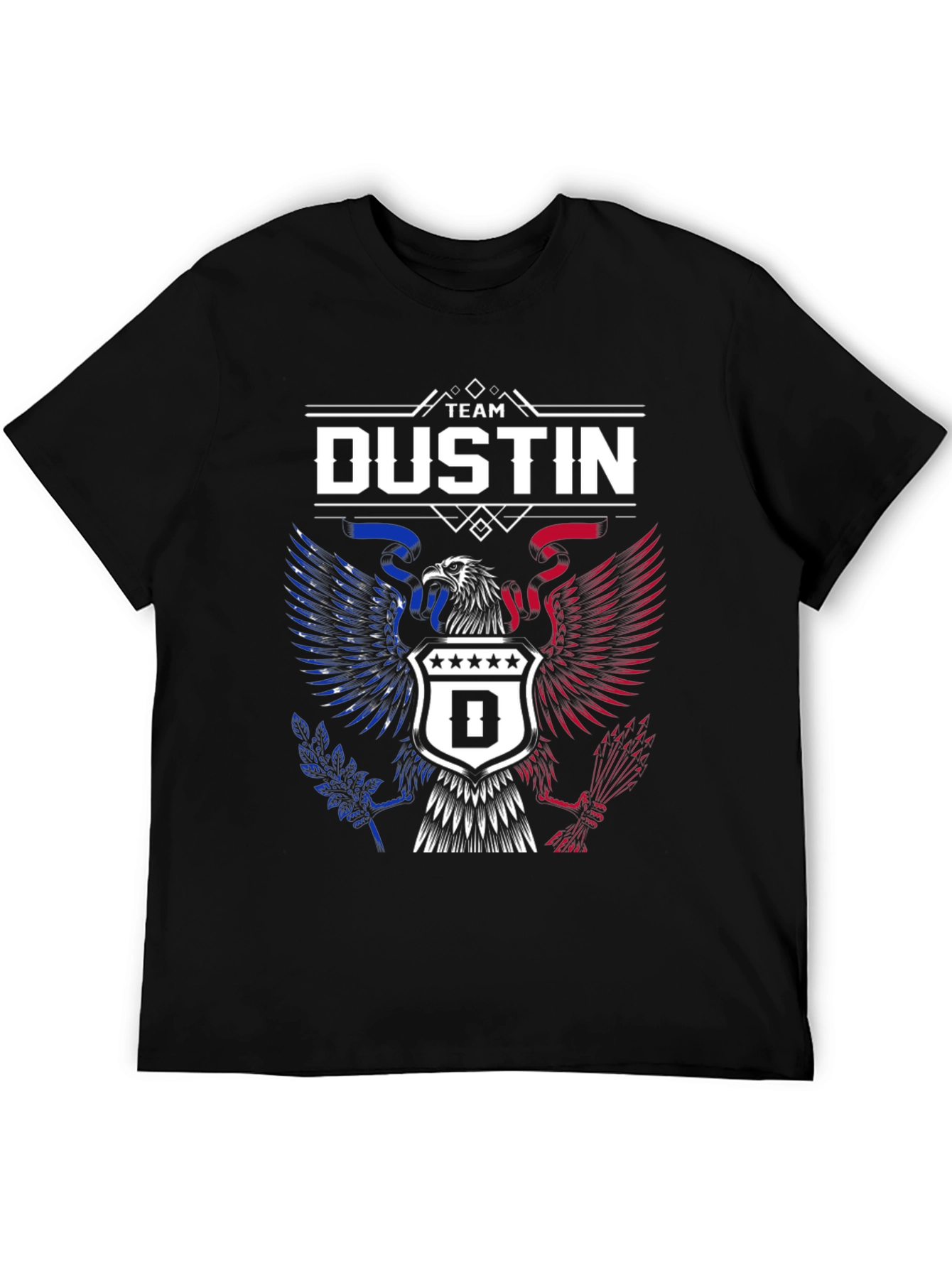 Team Dustin Eagle Crest Graphic T-Shirt