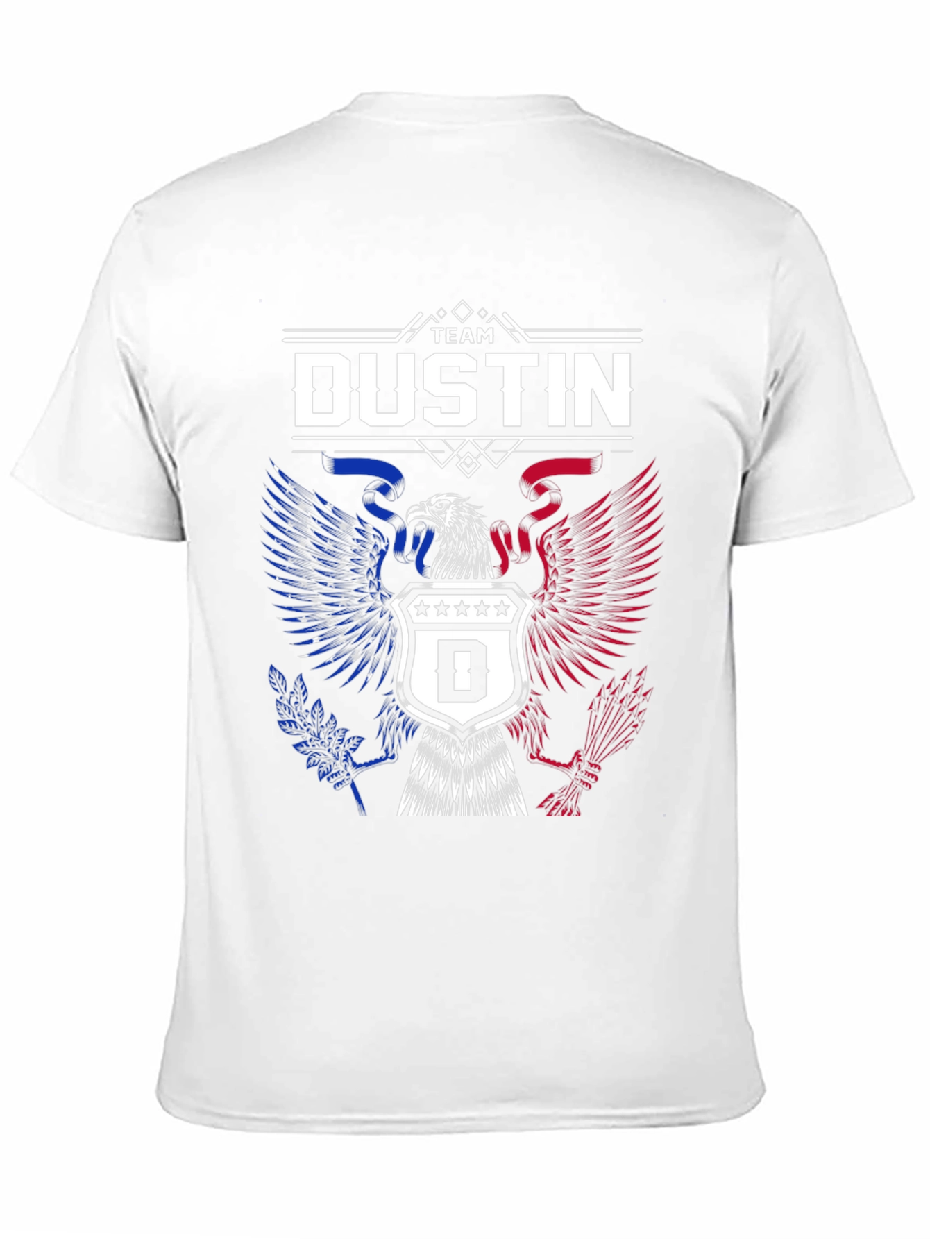 Team Dustin Eagle Crest Graphic T-Shirt