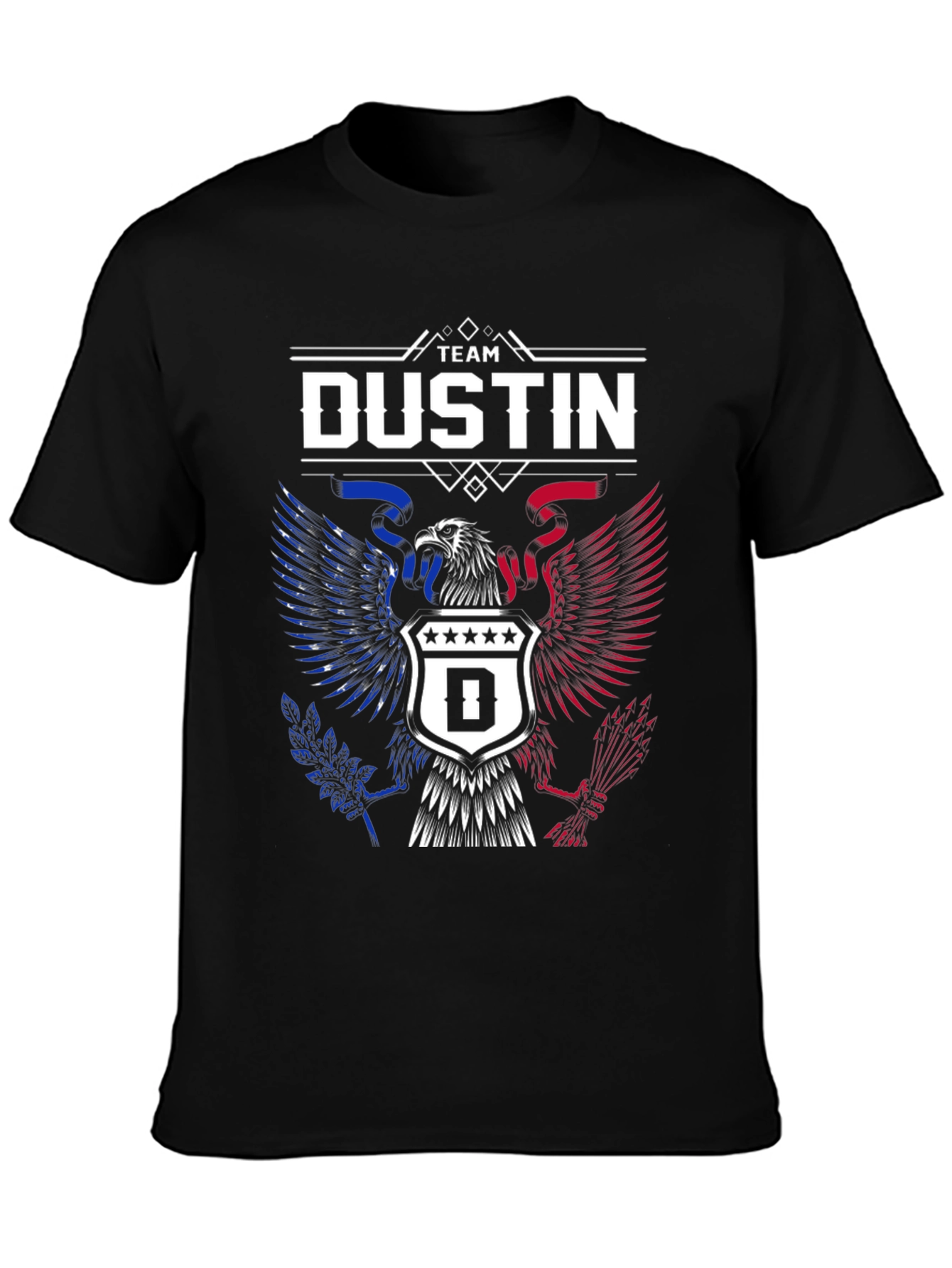 Team Dustin Eagle Crest Graphic T-Shirt