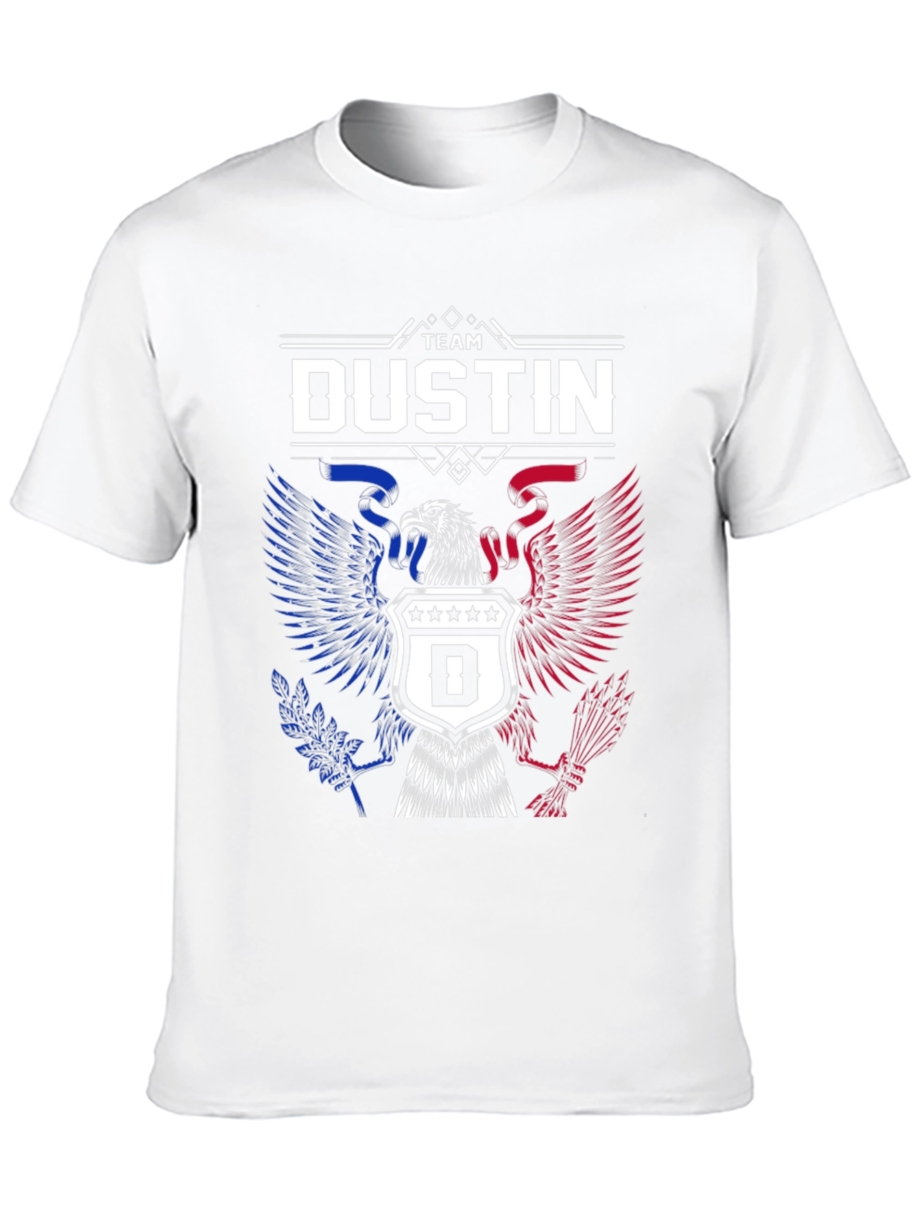 Team Dustin Eagle Crest Graphic T-Shirt