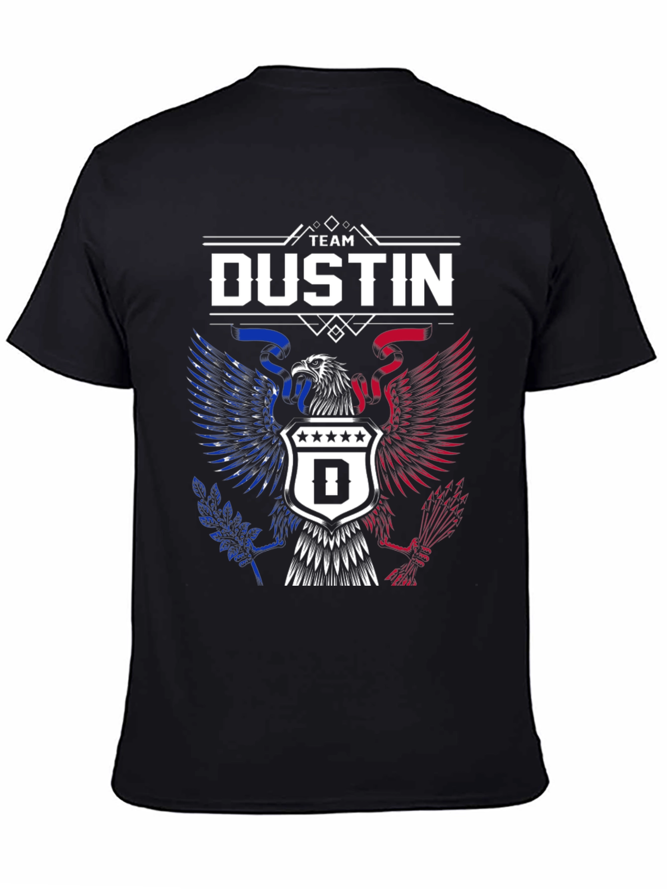 Team Dustin Eagle Crest Graphic T-Shirt