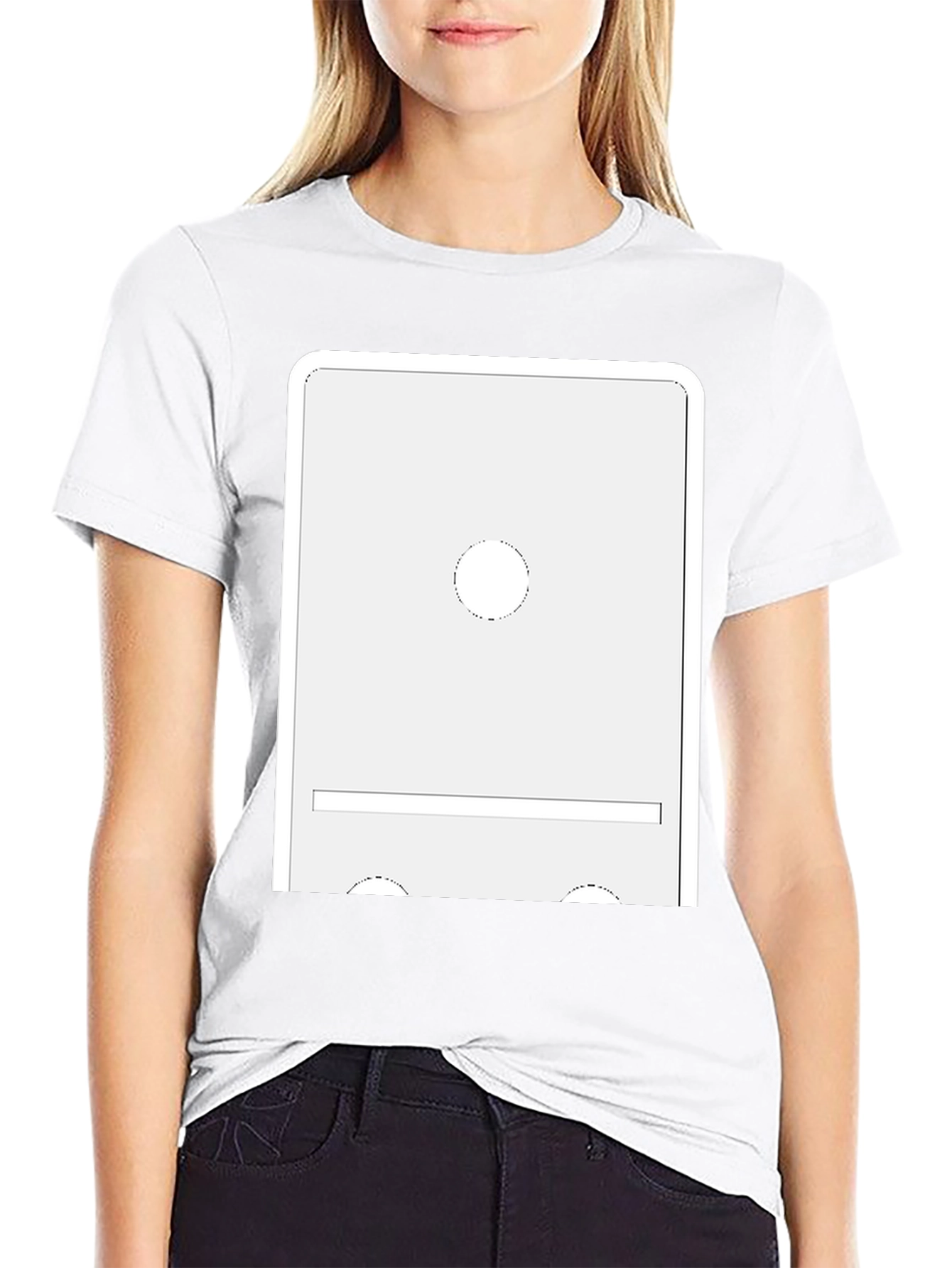 Modern Domino Graphic Tee - Unique Design