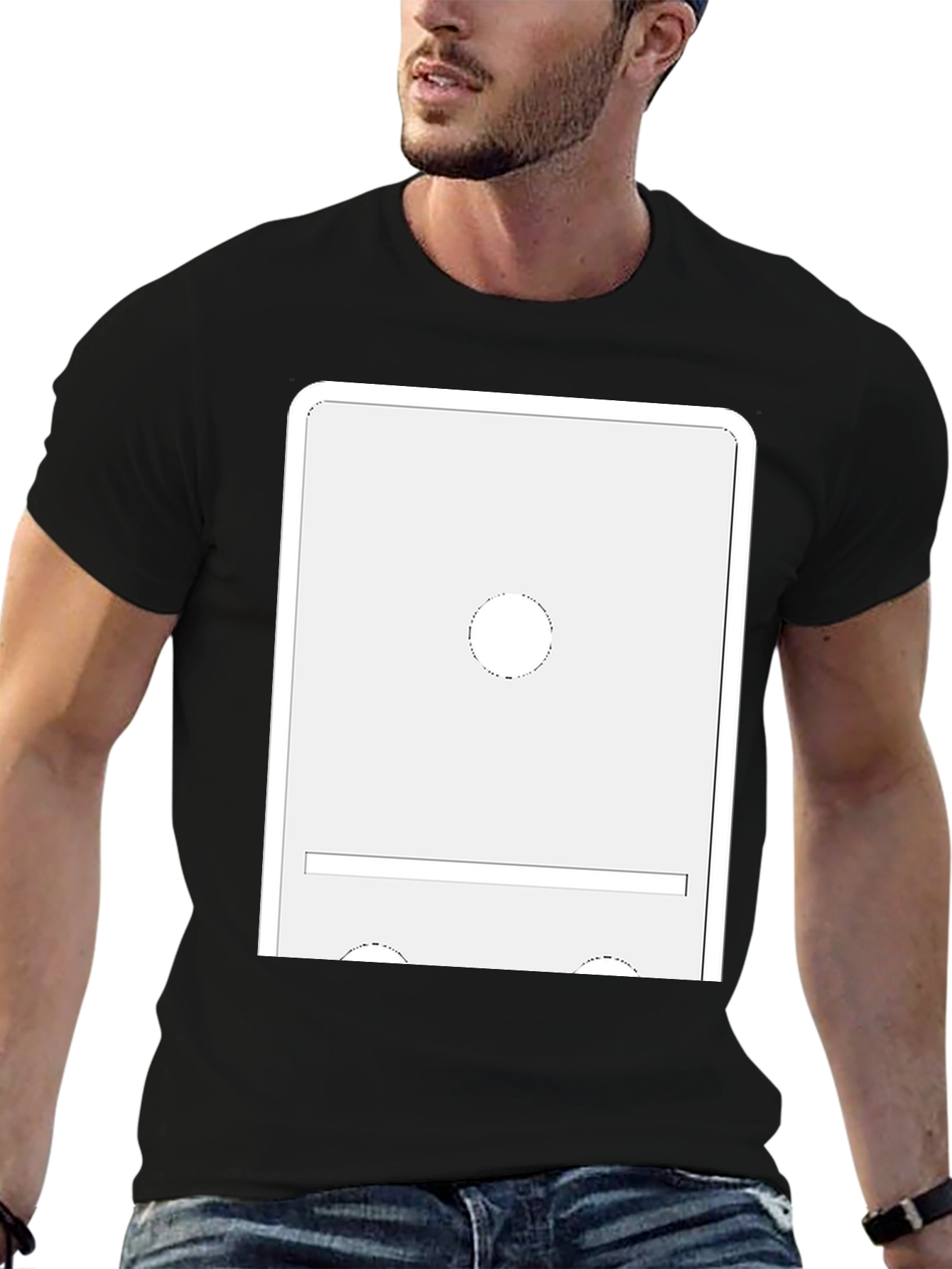 Modern Domino Graphic Tee - Unique Design