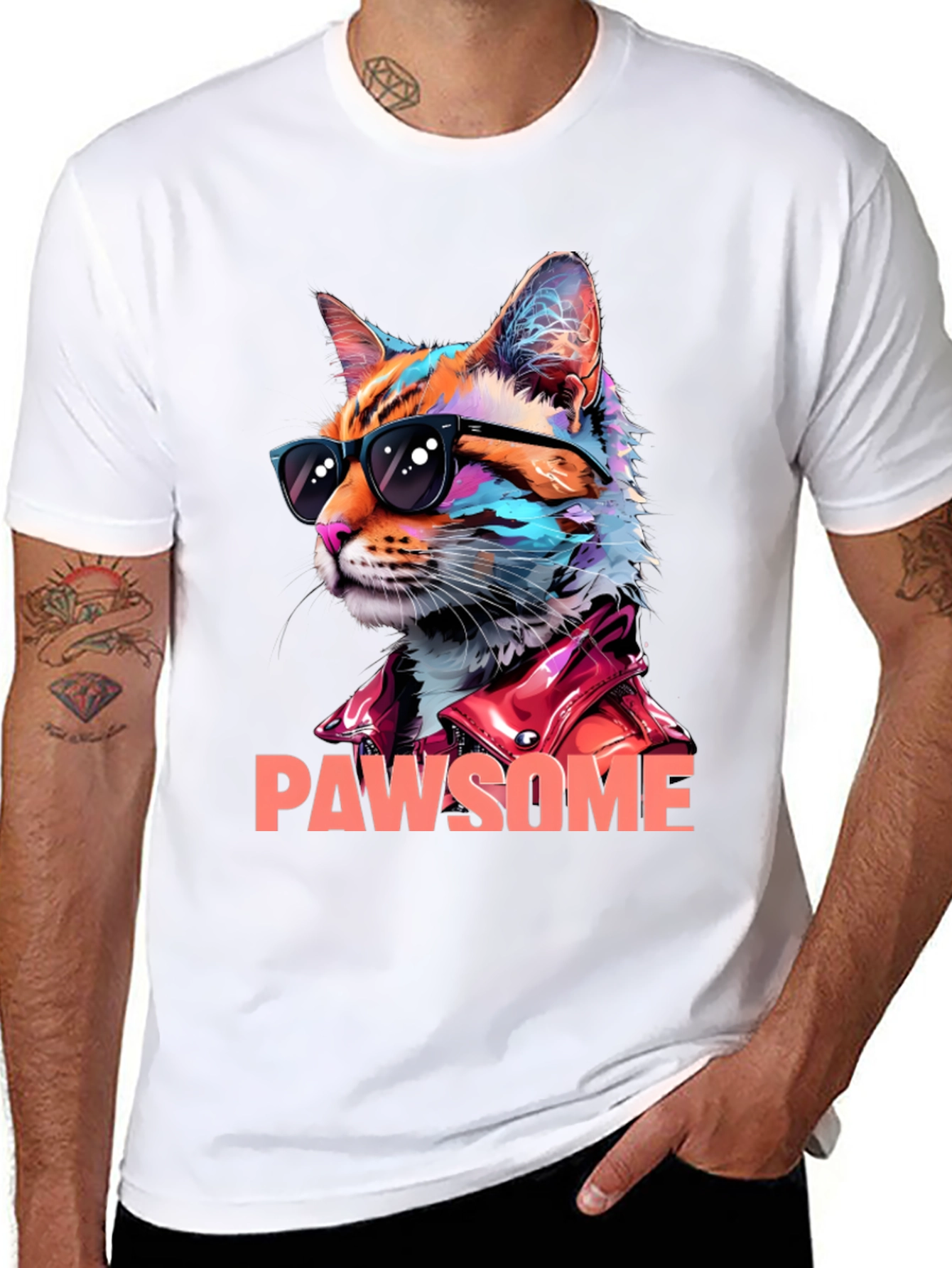 Pawsome Cat T-Shirt