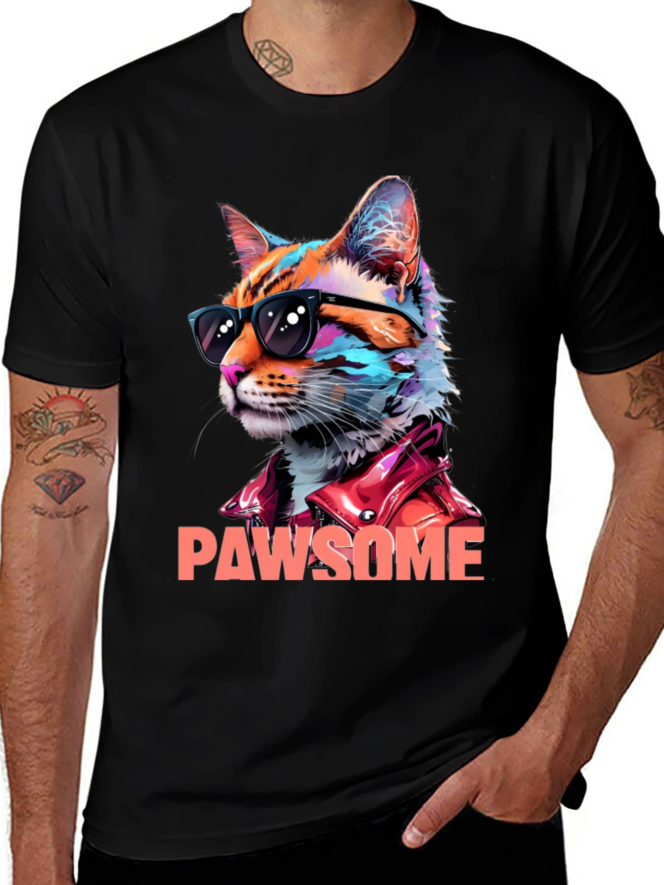 Pawsome Cat T-Shirt
