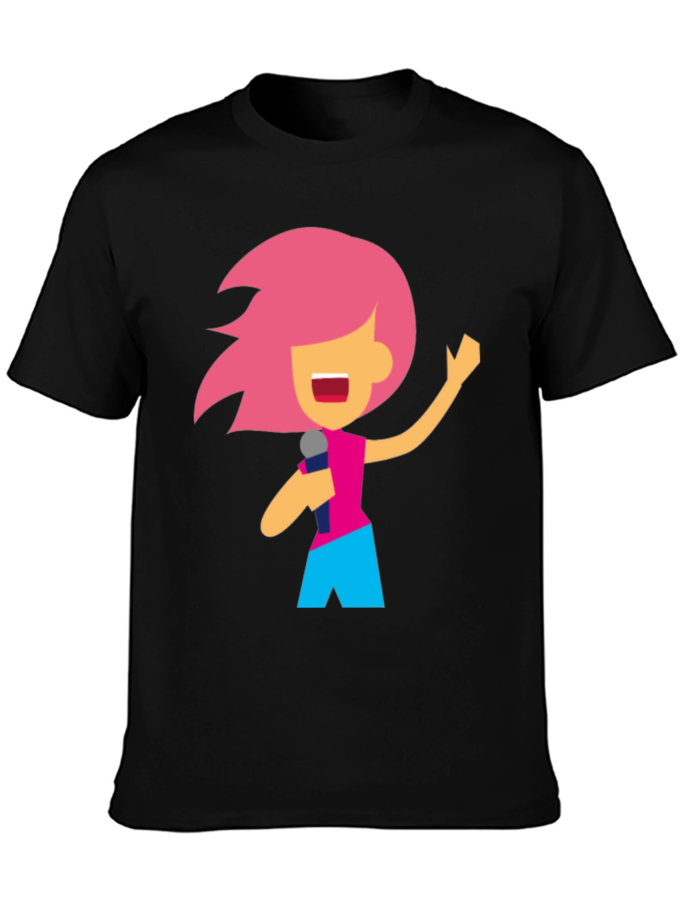 Karaoke Cartoon Graphic T-Shirt