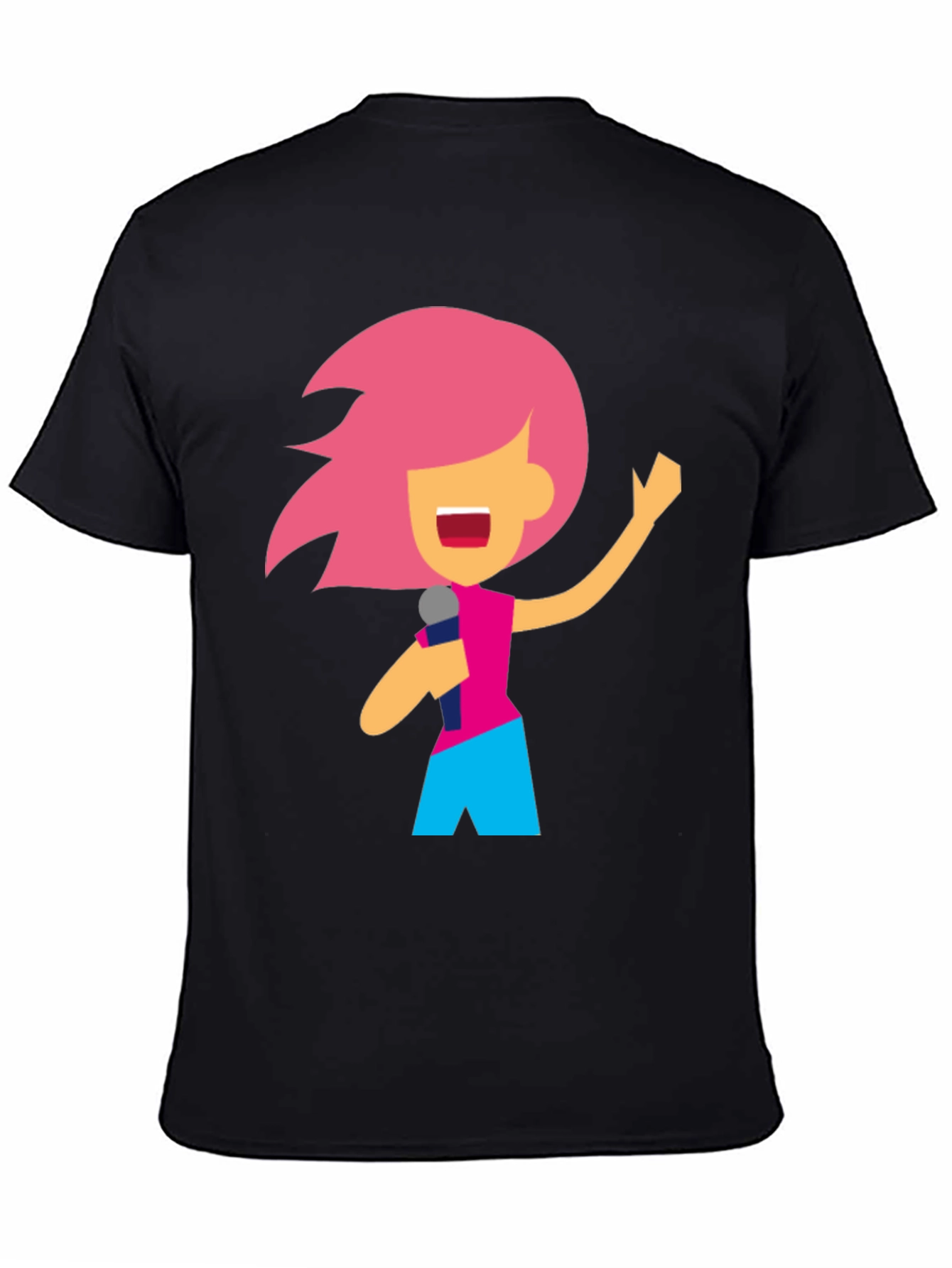 Karaoke Cartoon Graphic T-Shirt