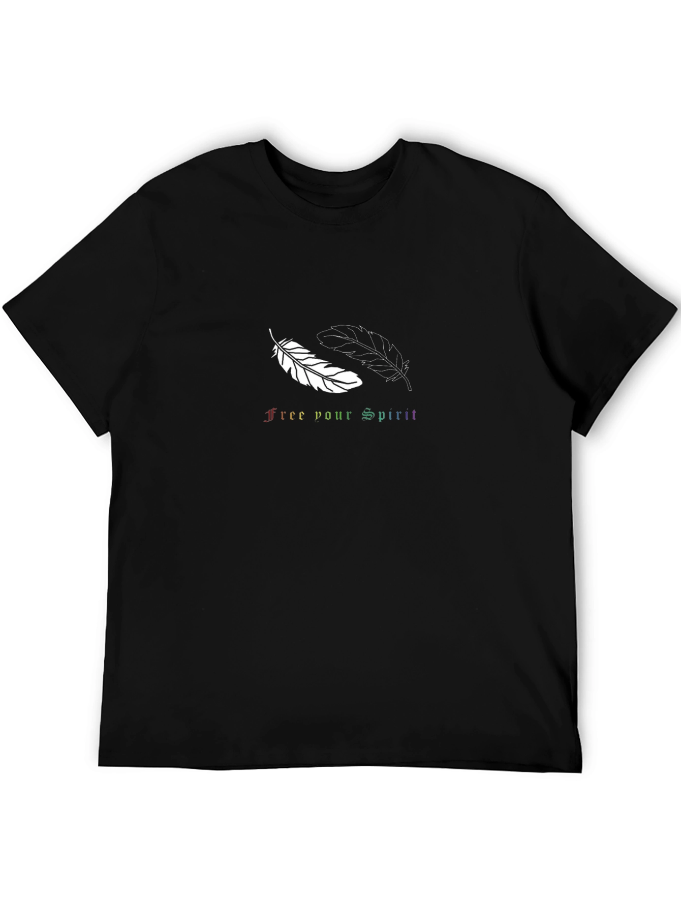 Free Your Spirit Feather Graphic Tee