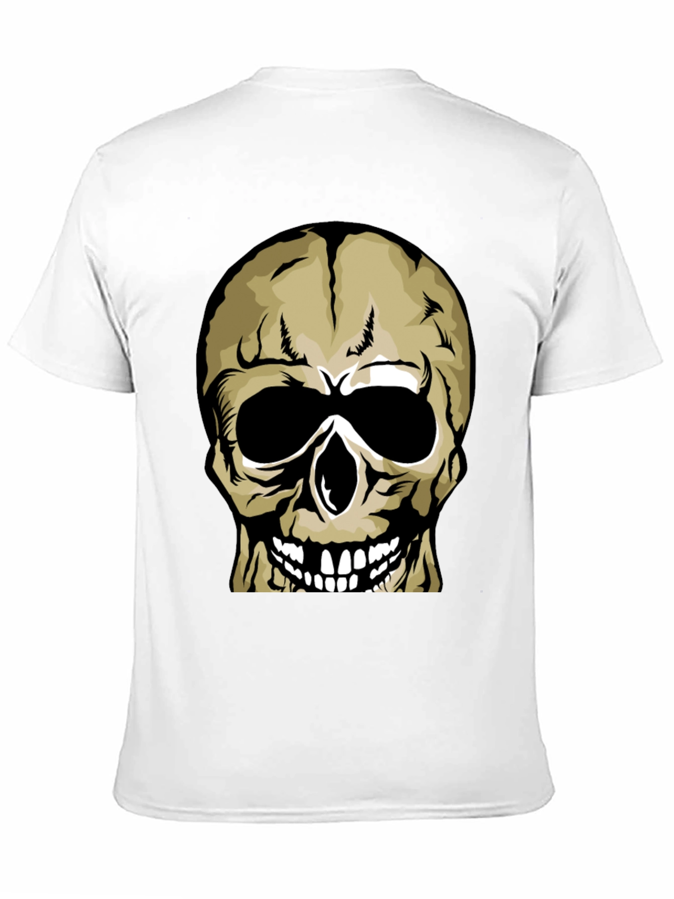 Skull Graphic Print Black T-Shirt