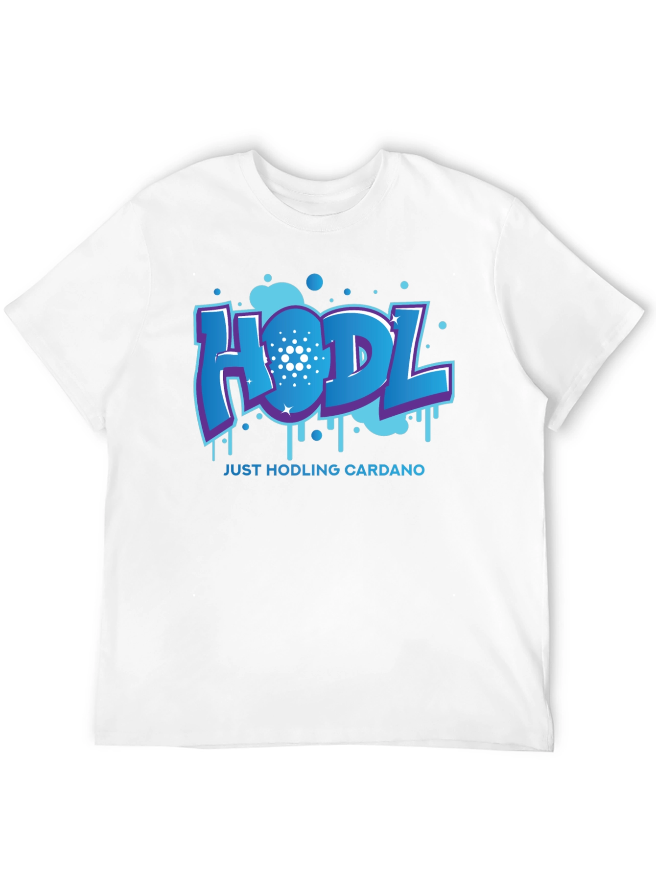 HODL Cardano Black T-Shirt - Crypto Investor Tee