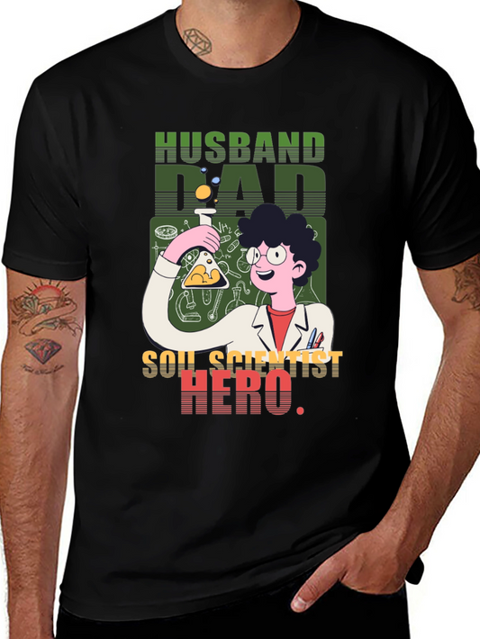 Husband Dad Soil Scientist Hero T-Shirt