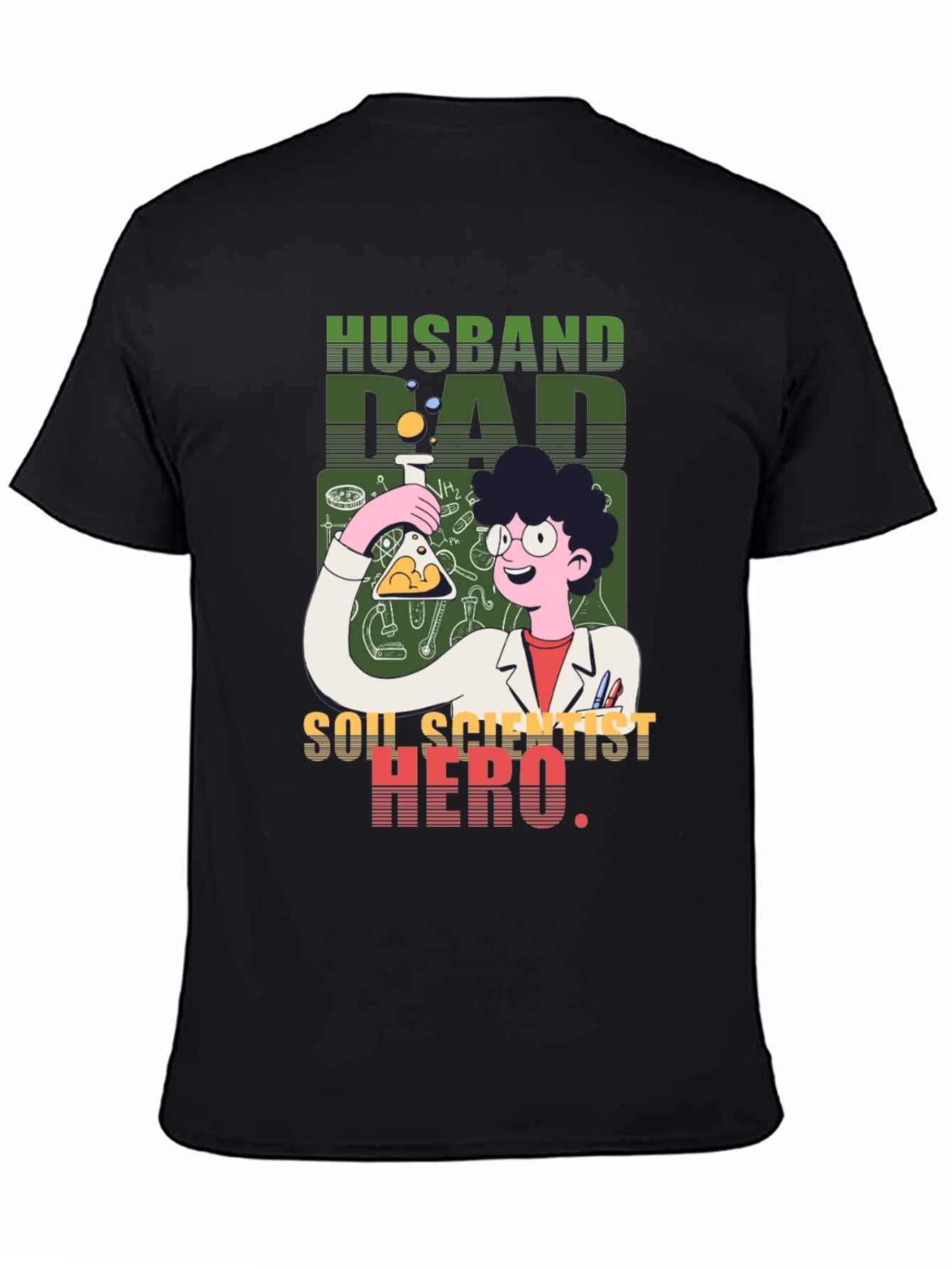 Husband Dad Soil Scientist Hero T-Shirt