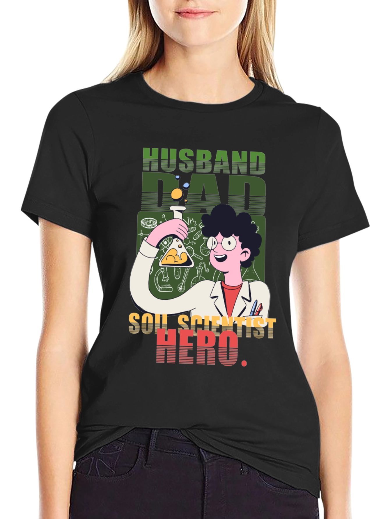 Husband Dad Soil Scientist Hero T-Shirt
