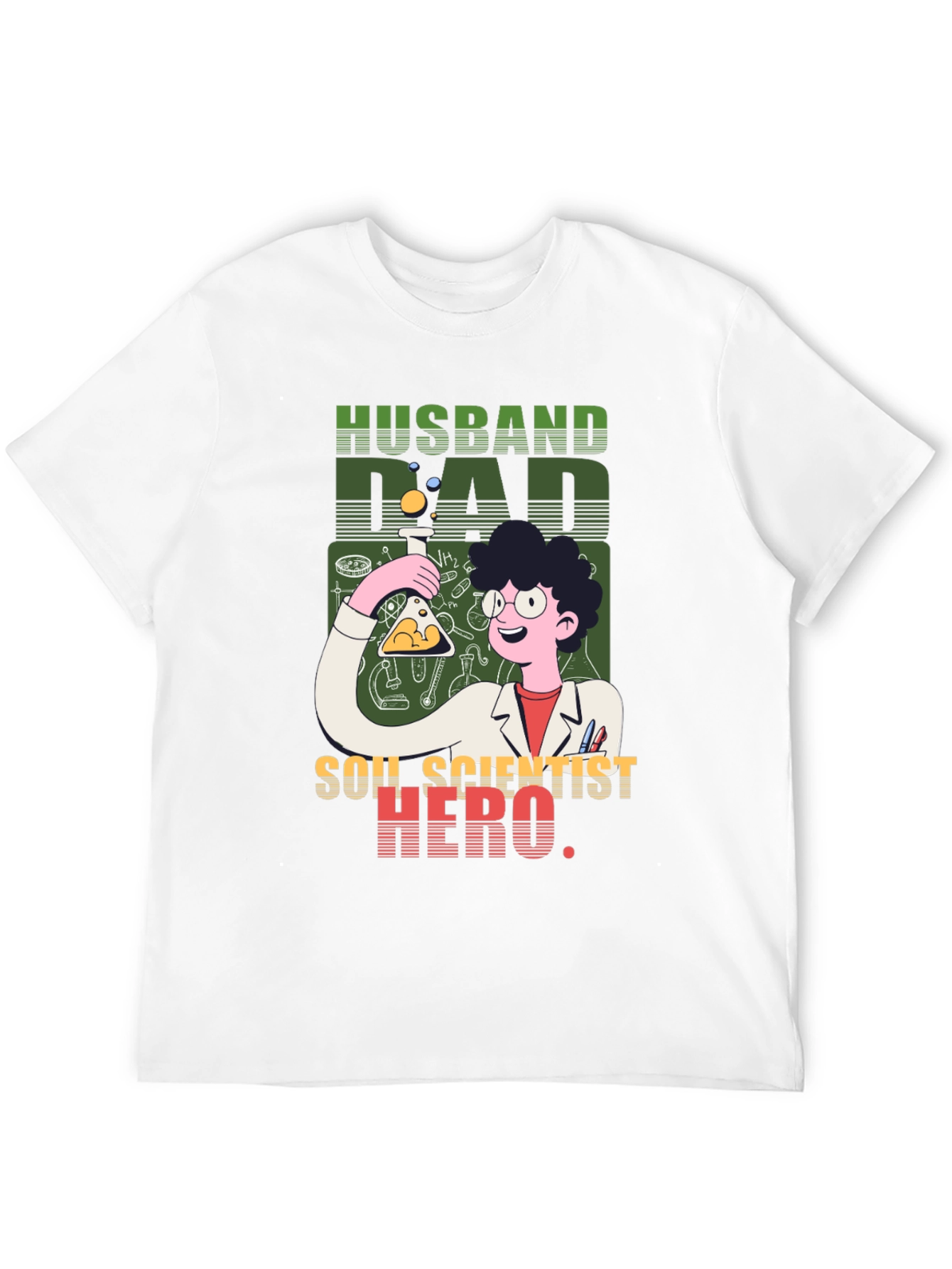 Husband Dad Soil Scientist Hero T-Shirt
