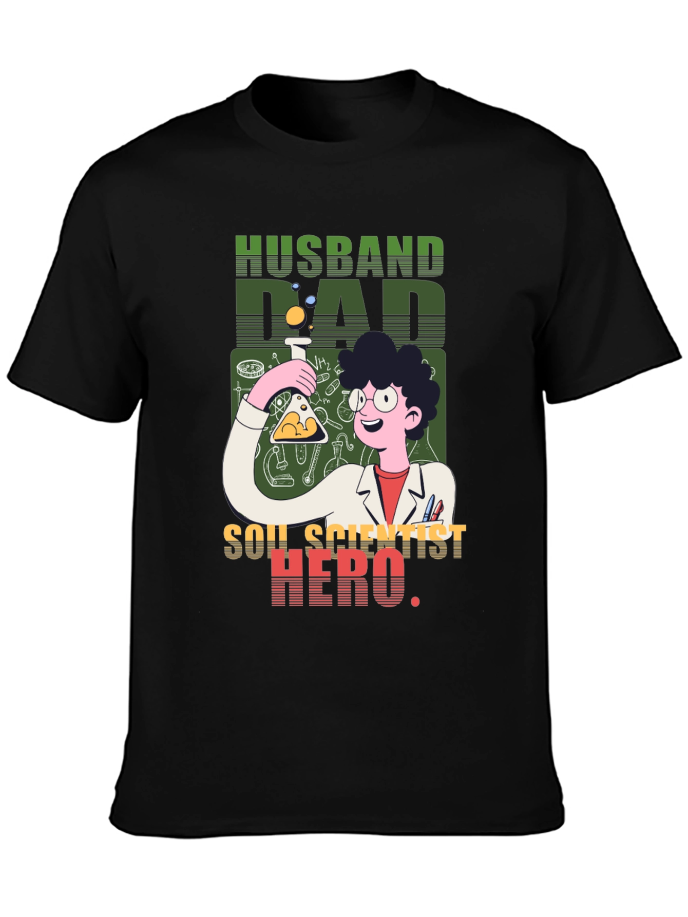 Husband Dad Soil Scientist Hero T-Shirt