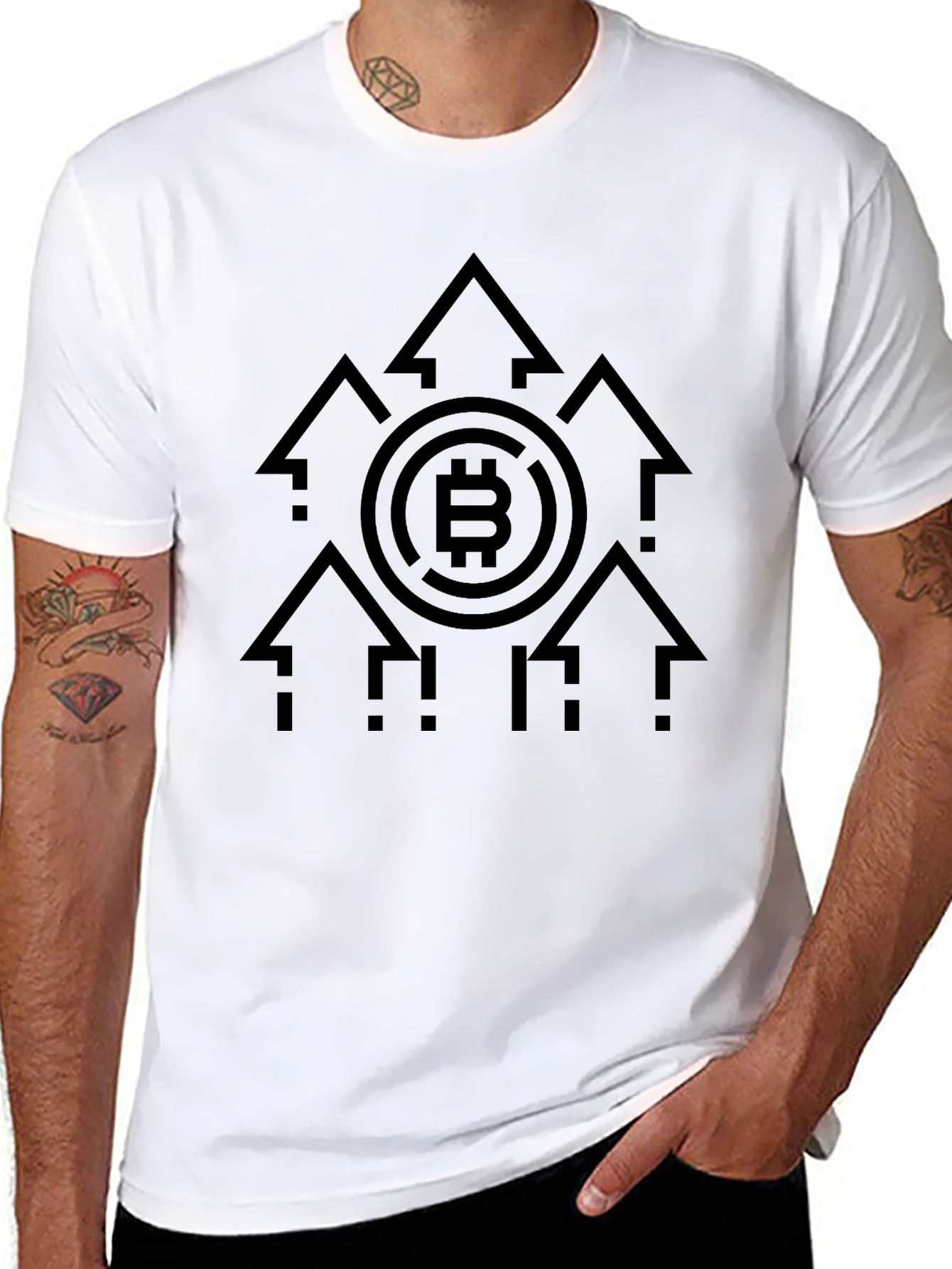 Bitcoin Crypto Black T-Shirt