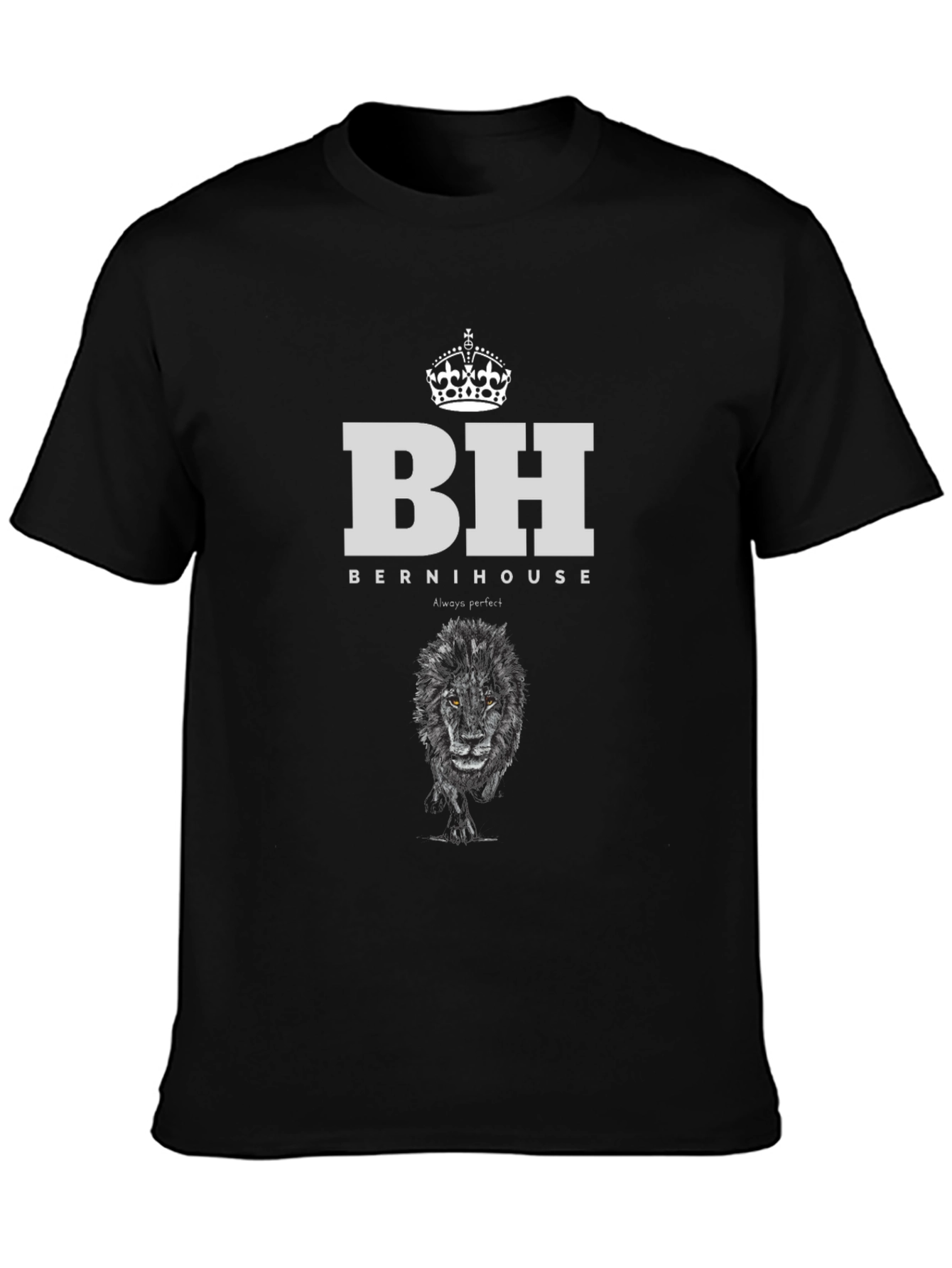 Bernihouse Black Graphic Print T-Shirt