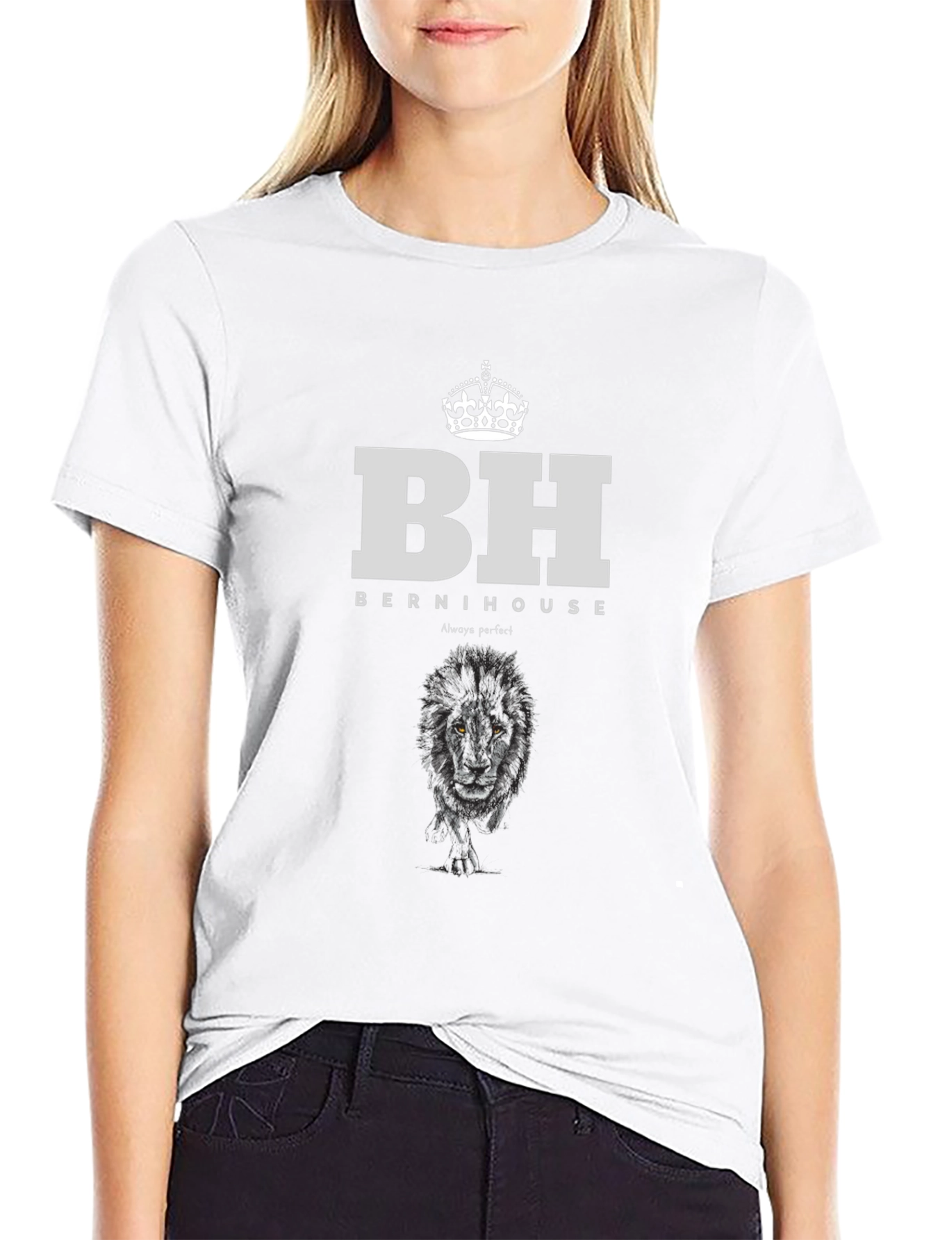 Bernihouse Black Graphic Print T-Shirt