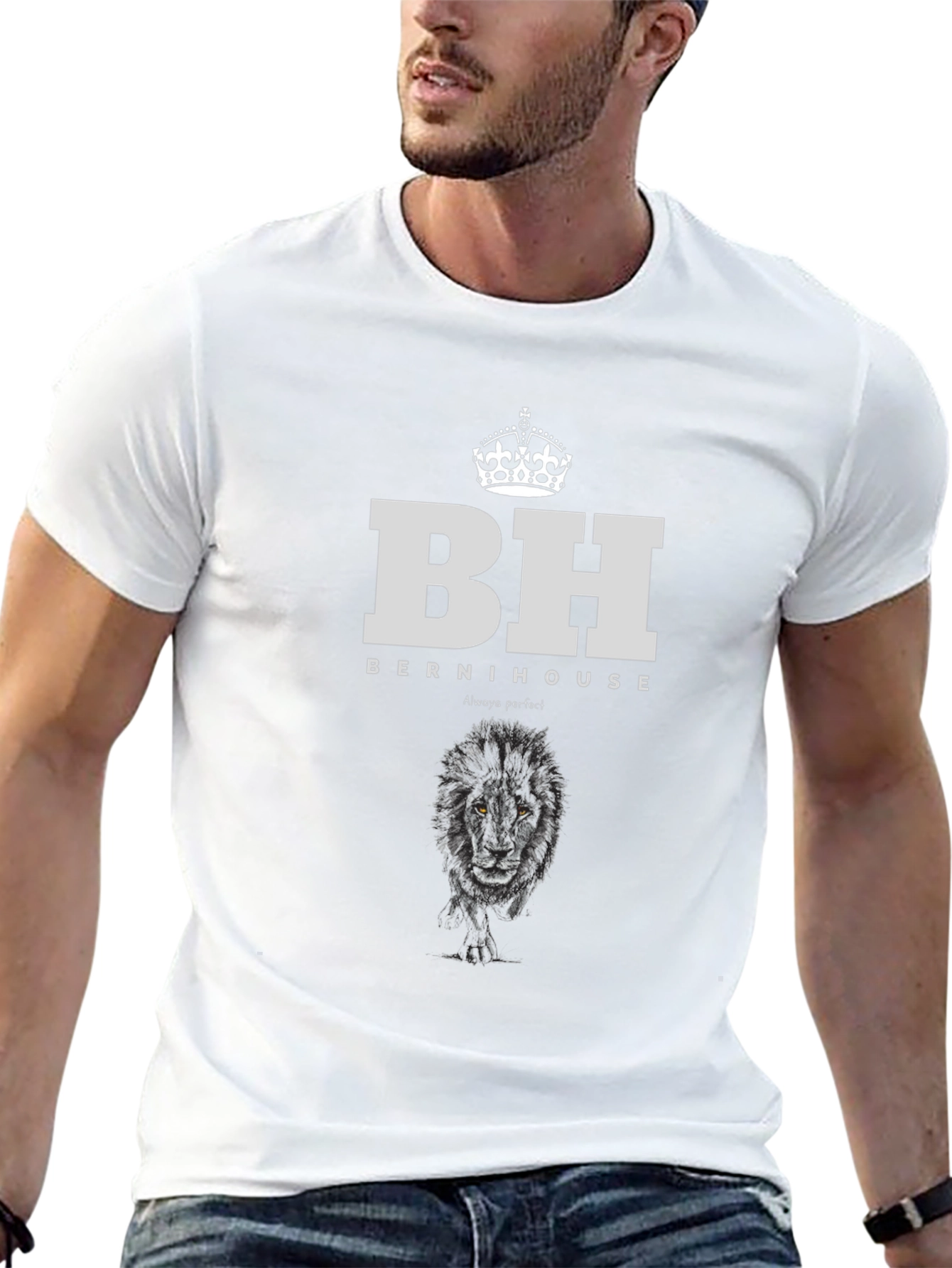 Bernihouse Black Graphic Print T-Shirt