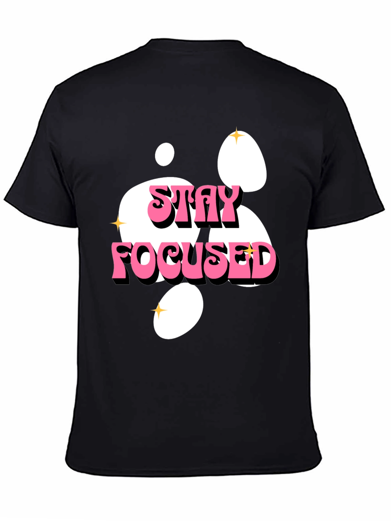 Stay Focused Graphic Tee - Black